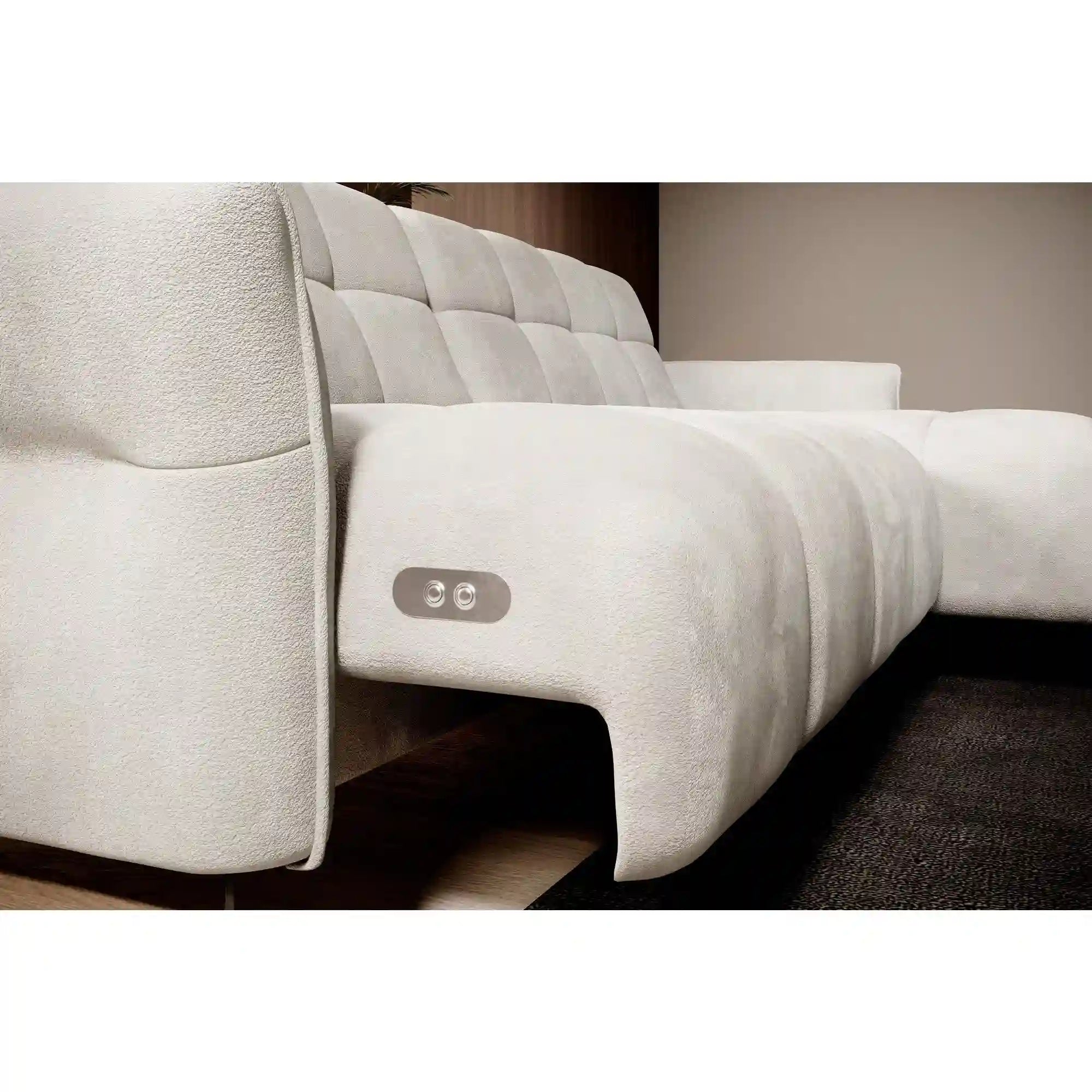 Coltar MYSTIC, personalizabil materiale gama Premium, cu reglaj electric, 284x175x90 cm