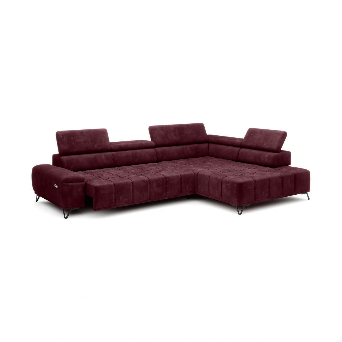 Coltar PALLADIO L, personalizabil, cu reglaj electric si tetiere reglabile, 320x220x99 cm