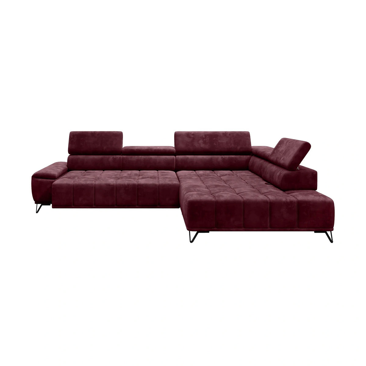 Coltar PALLADIO L, personalizabil, cu reglaj electric si tetiere reglabile, 320x220x99 cm