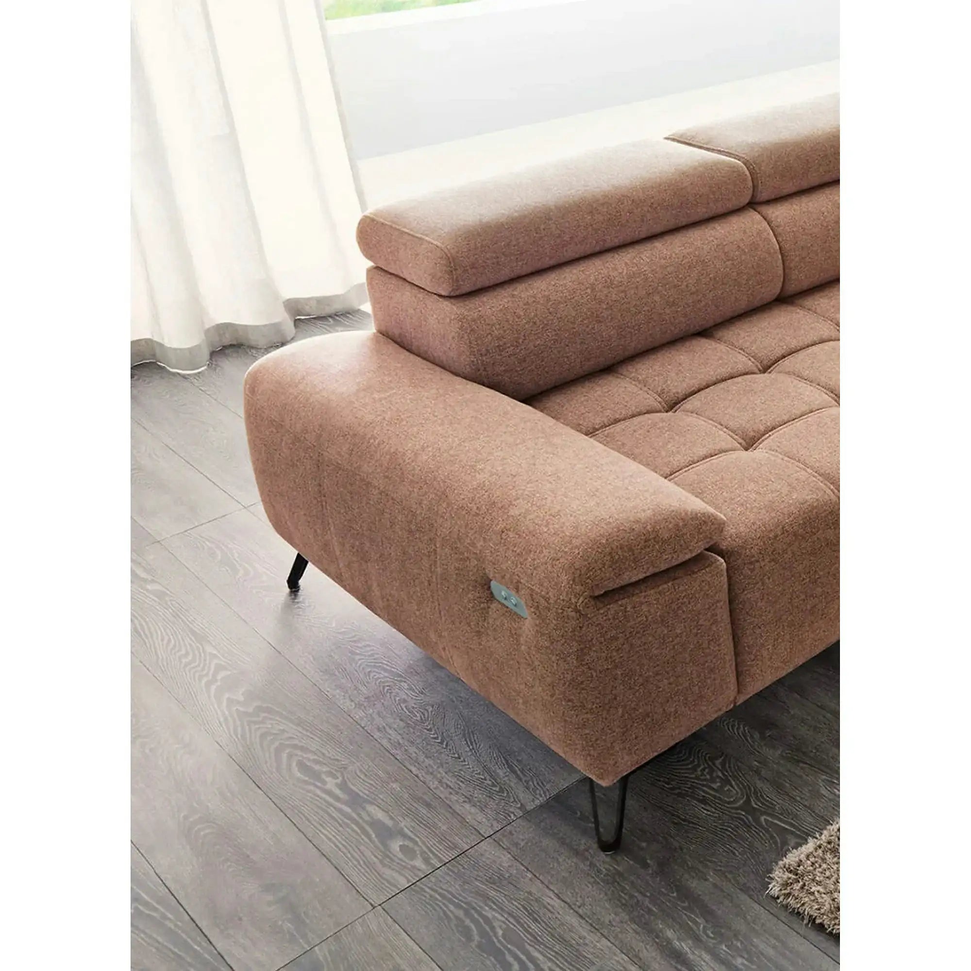 Coltar PALLADIO MINI, personalizabil, cu reglaj electric si tetiere reglabile, 322x183x99 cm