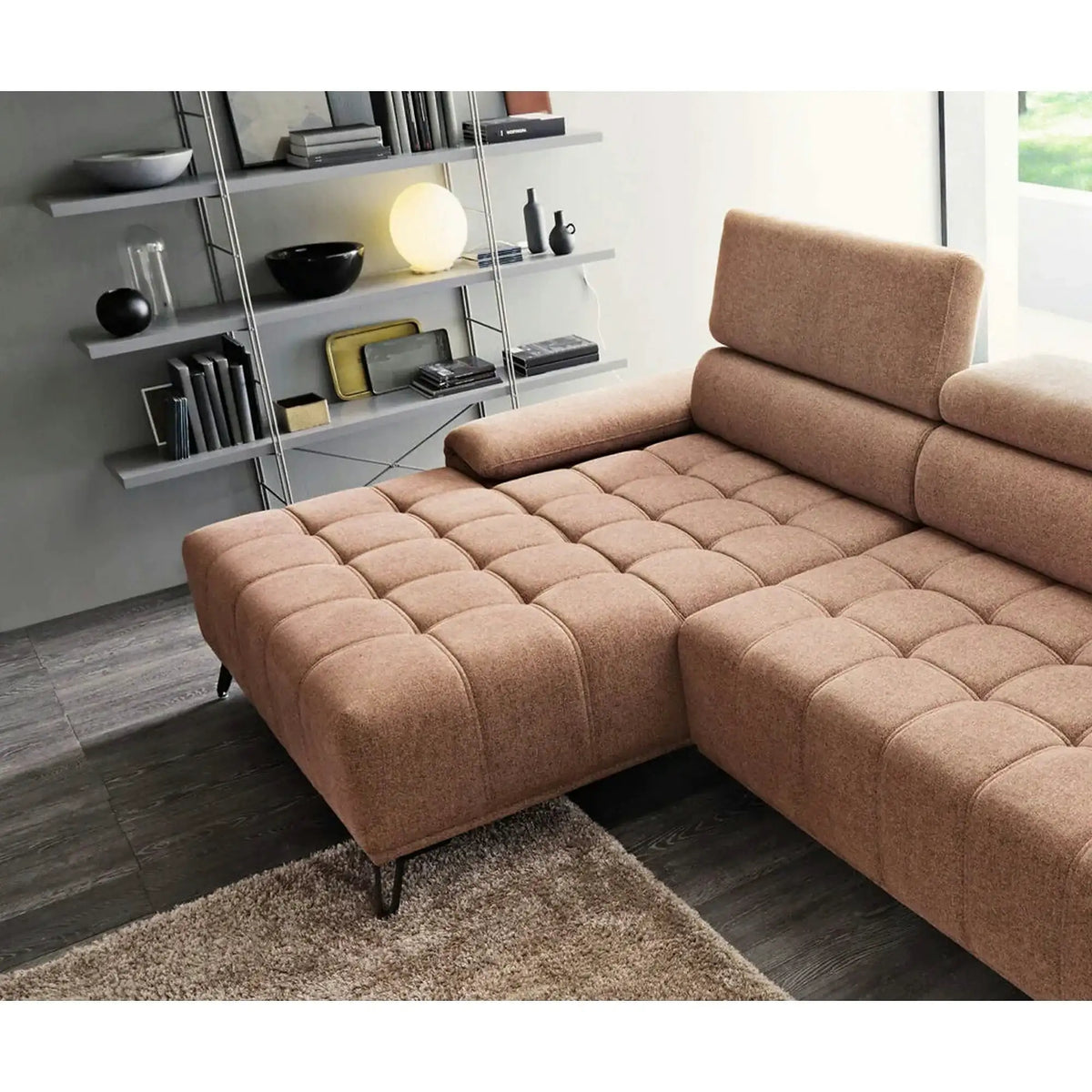 Coltar PALLADIO MINI, personalizabil, cu reglaj electric si tetiere reglabile, 322x183x99 cm