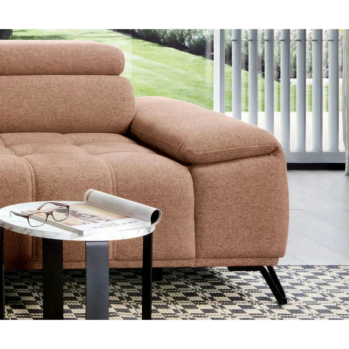 Coltar PALLADIO MINI, personalizabil, cu reglaj electric si tetiere reglabile, 322x183x99 cm