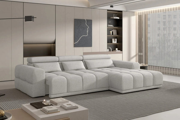 Coltar PANAMA S, personalizabil materiale Gama Premium, cu reglaj electric, 290x188x98 cm