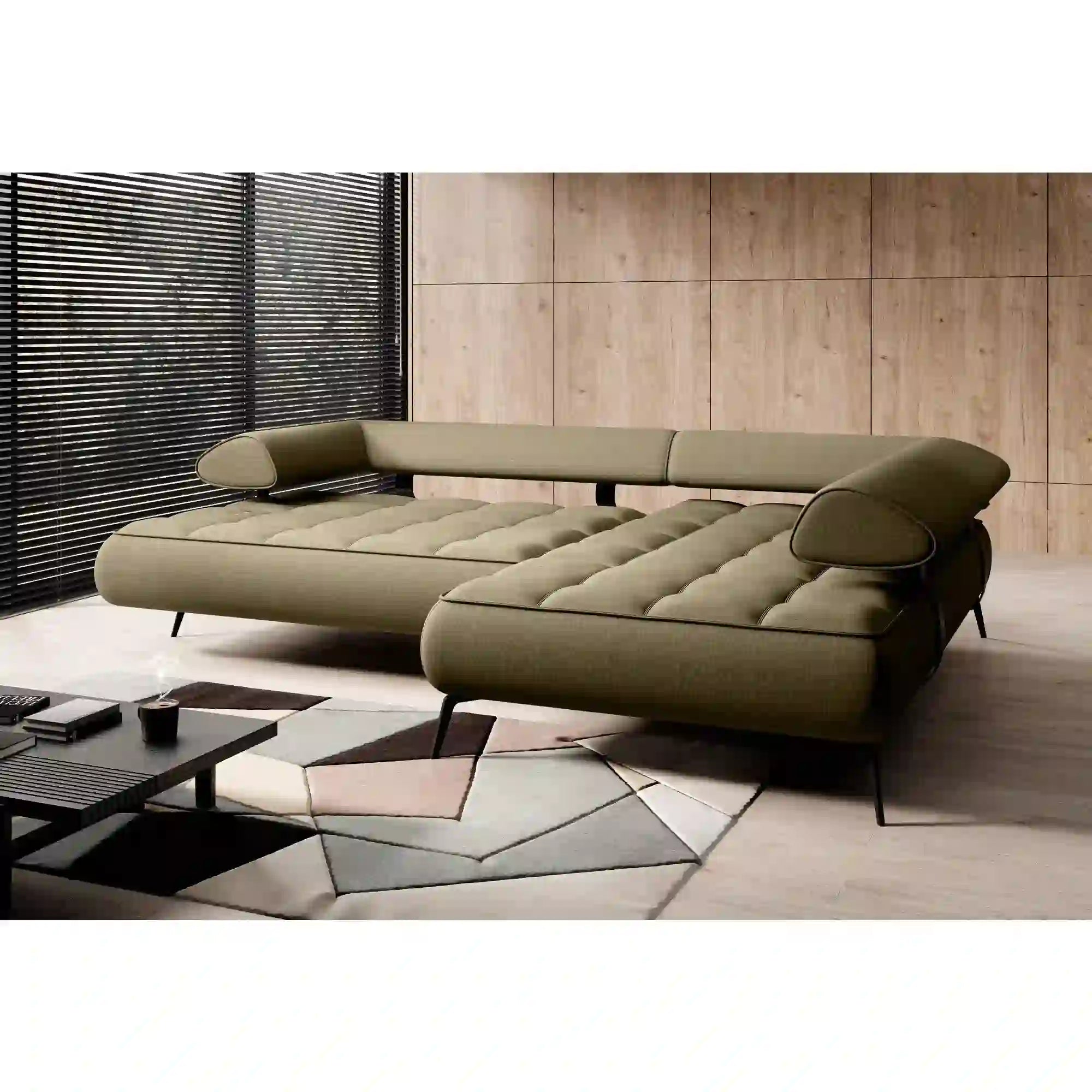 Coltar SELEDO L, personalizabil materiale gama Oferta Avantaj, cu reglaj electric, 268x224x88 cm