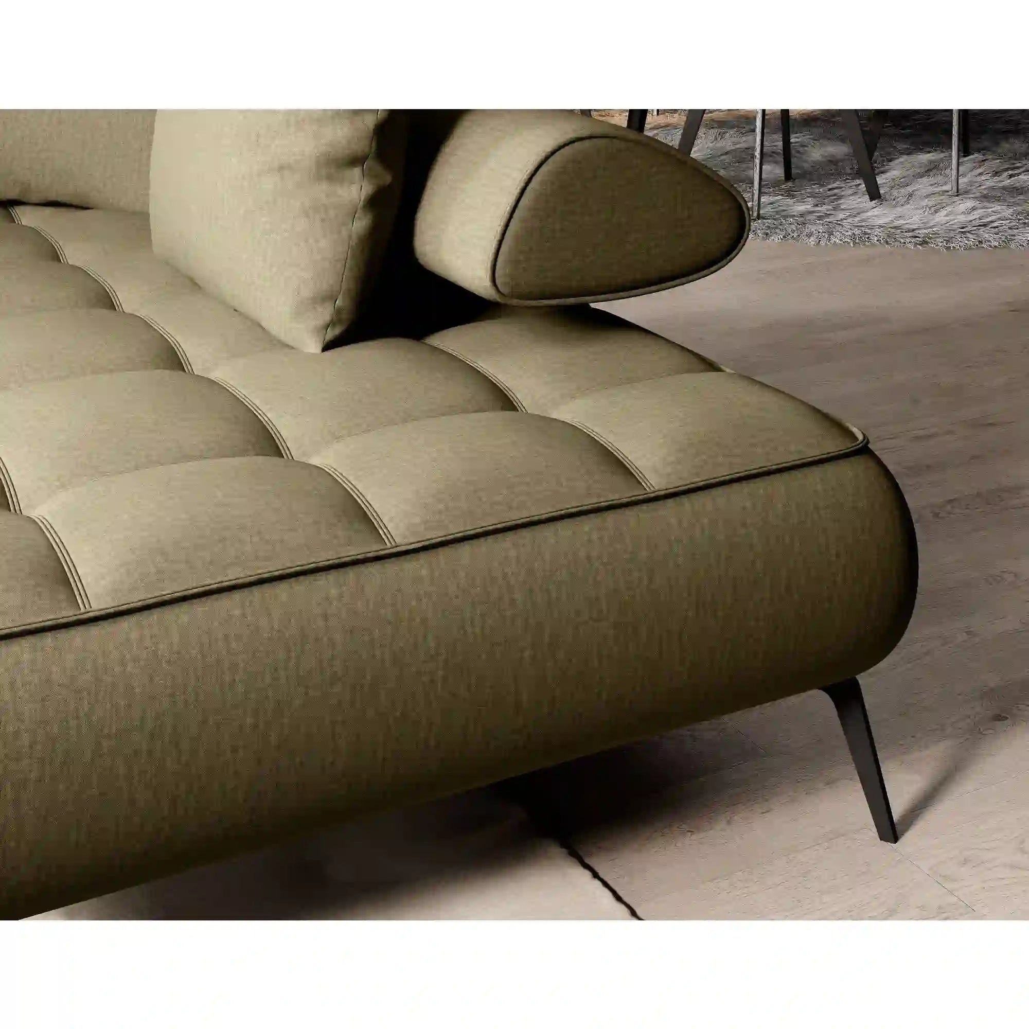 Coltar SELEDO L, personalizabil materiale gama Oferta Avantaj, cu reglaj electric, 268x224x88 cm