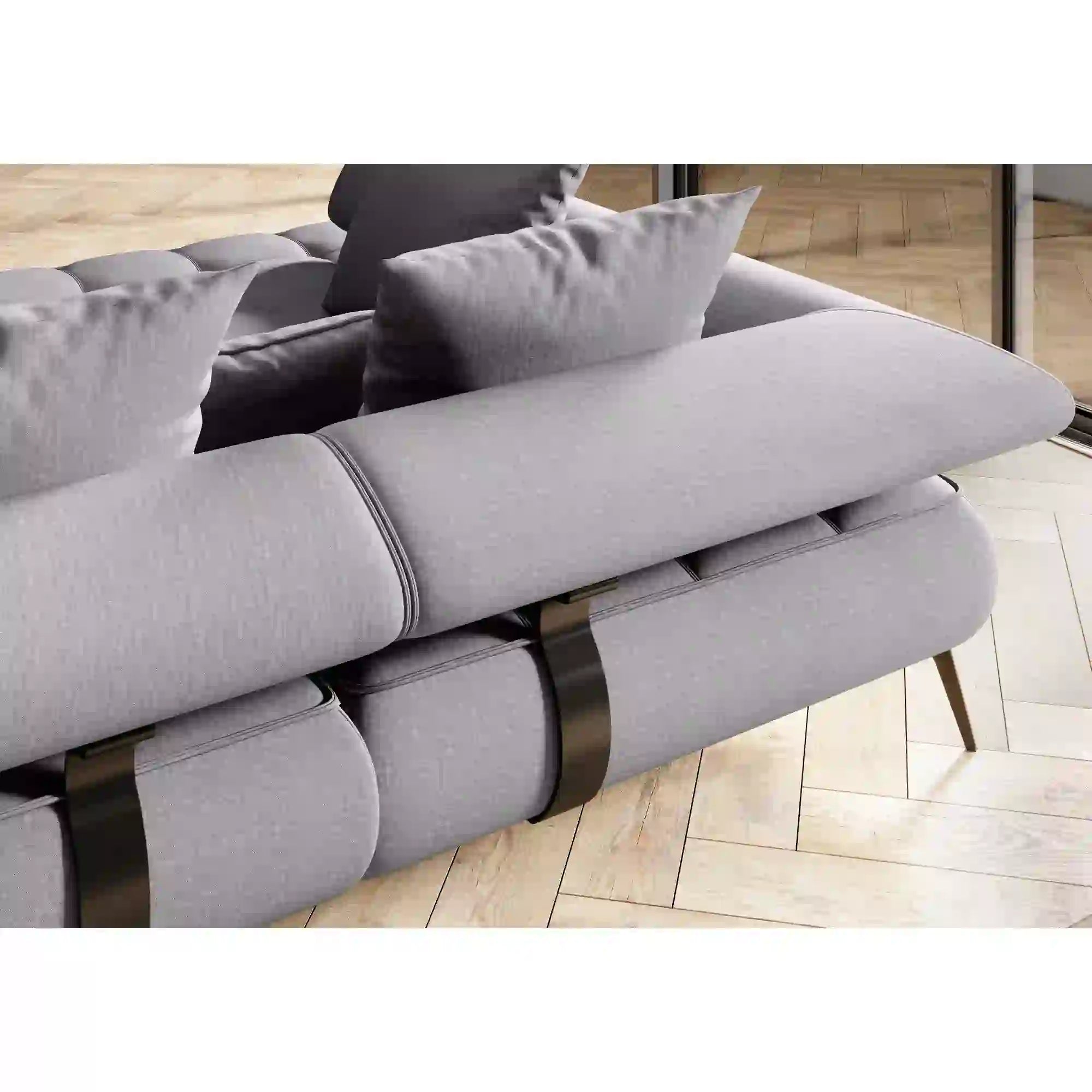 Coltar SELEDO XL, personalizabil materiale gama Premium, cu reglaj electric, 385x224x88 cm