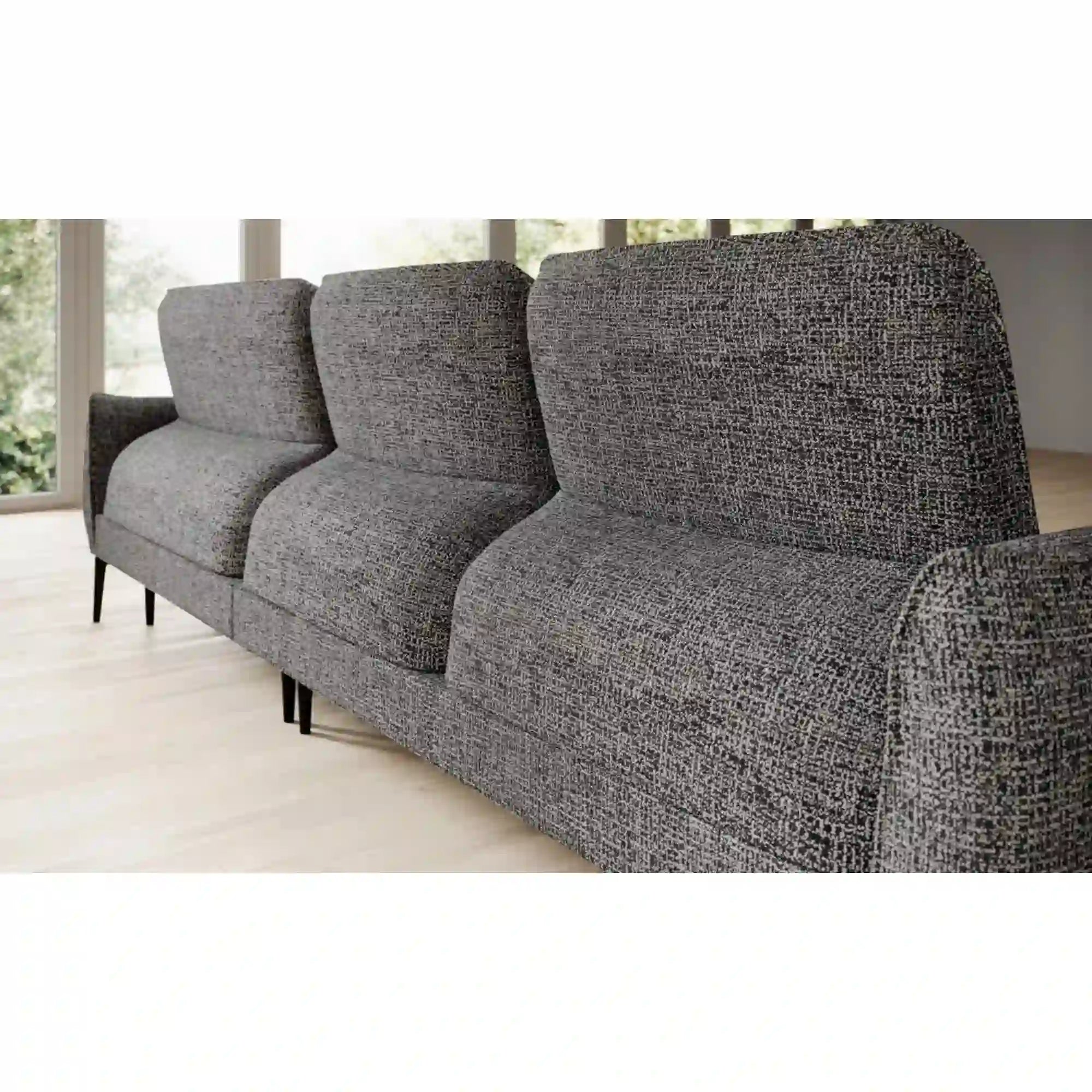 Coltar Storm Mini, personalizabil materiale gama Oferta Avantaj, cu reglaj electric, 280x189x102 cm