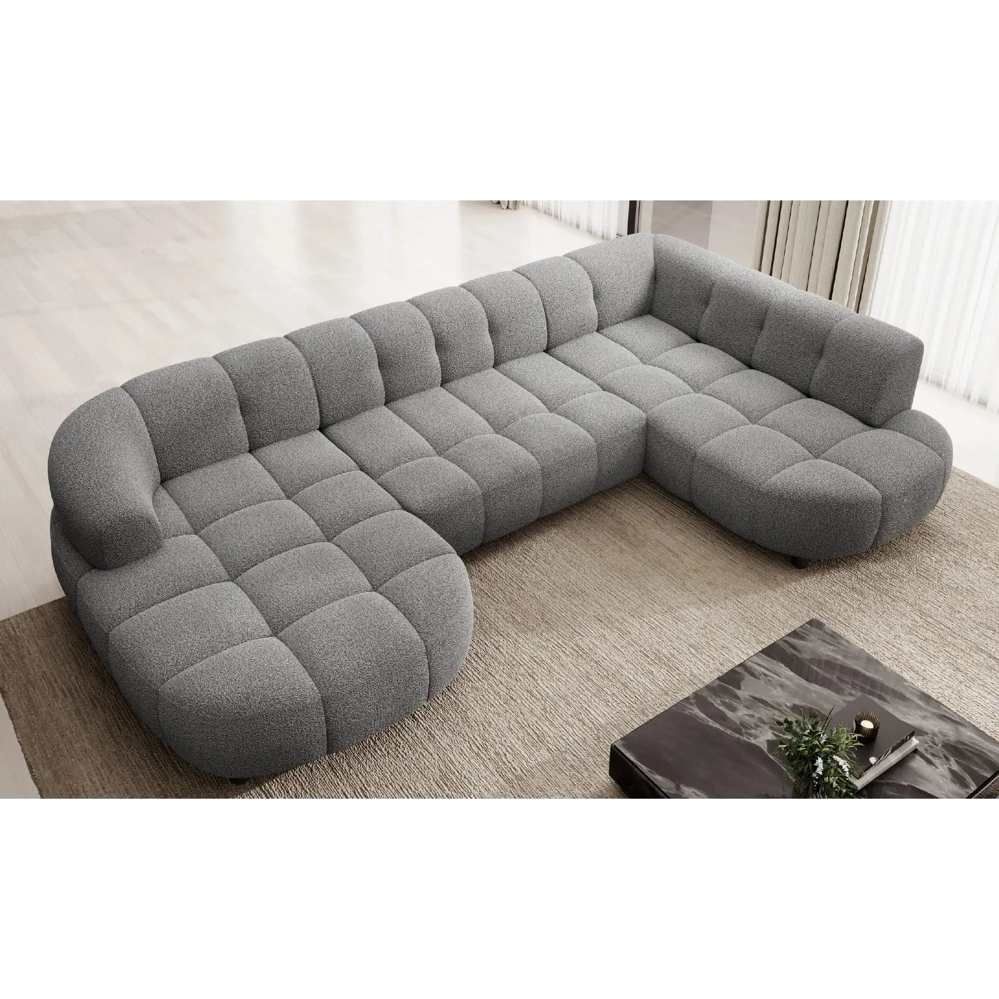 Coltar VELPA XL, personalizabil materiale Gama Premium, cu reglaj electric, 355x205x79 cm