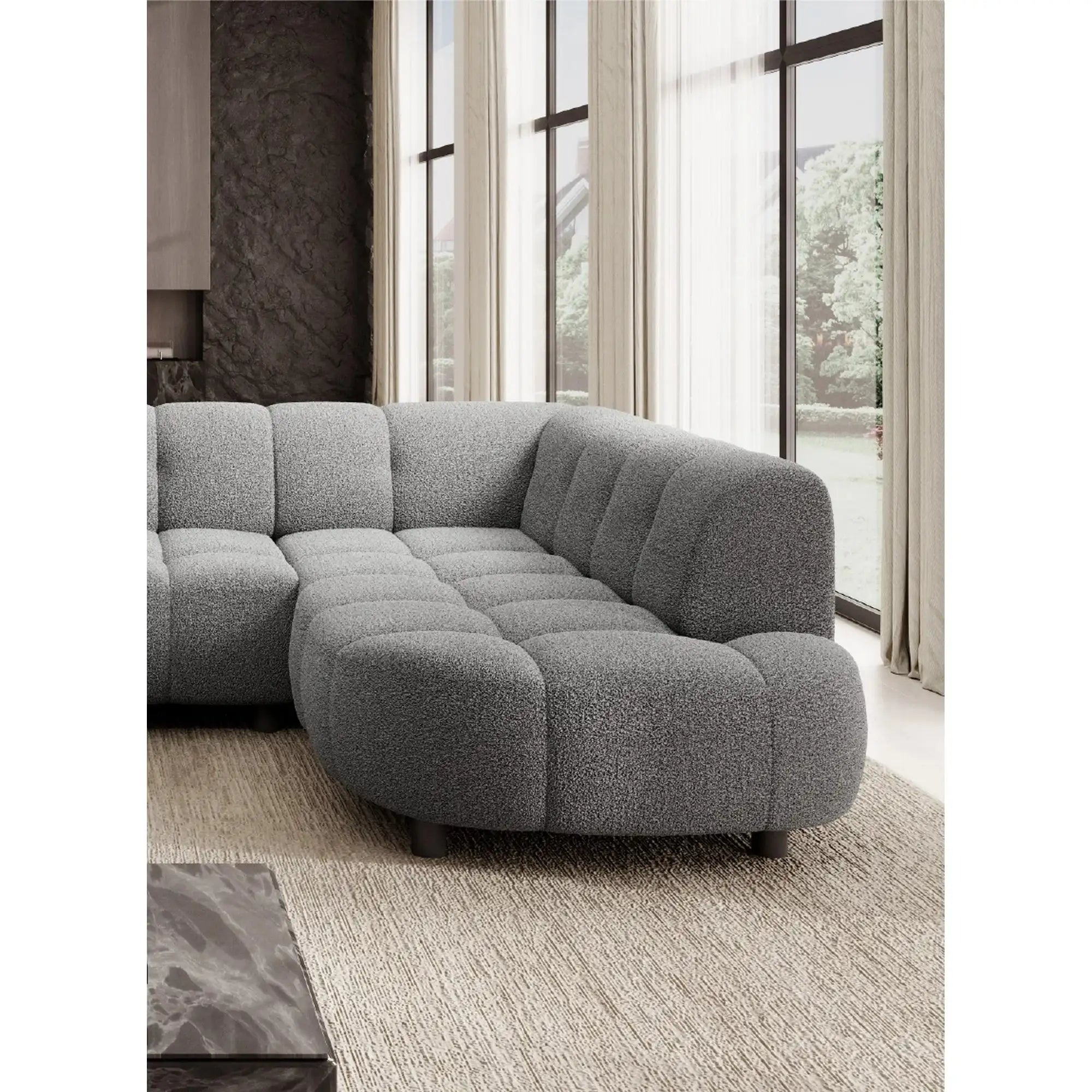 Coltar VELPA XL, personalizabil materiale Gama Premium, cu reglaj electric, 355x205x79 cm