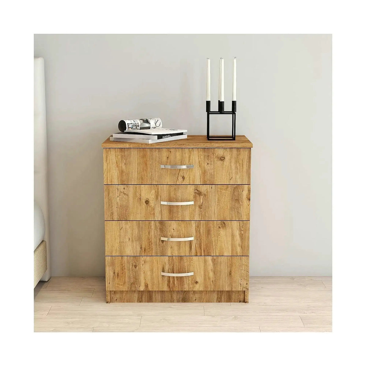 Comoda 616TNM1506, stejar, PAL melaminat, 72x45x81 cm