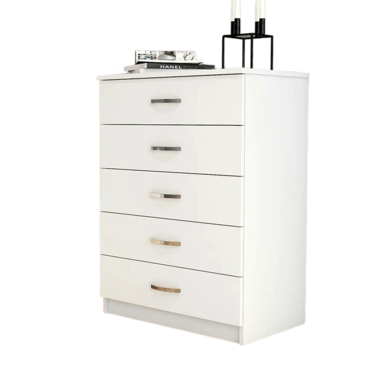 Comoda 616TNM1507, alb, PAL melaminat, 72x45x98 cm