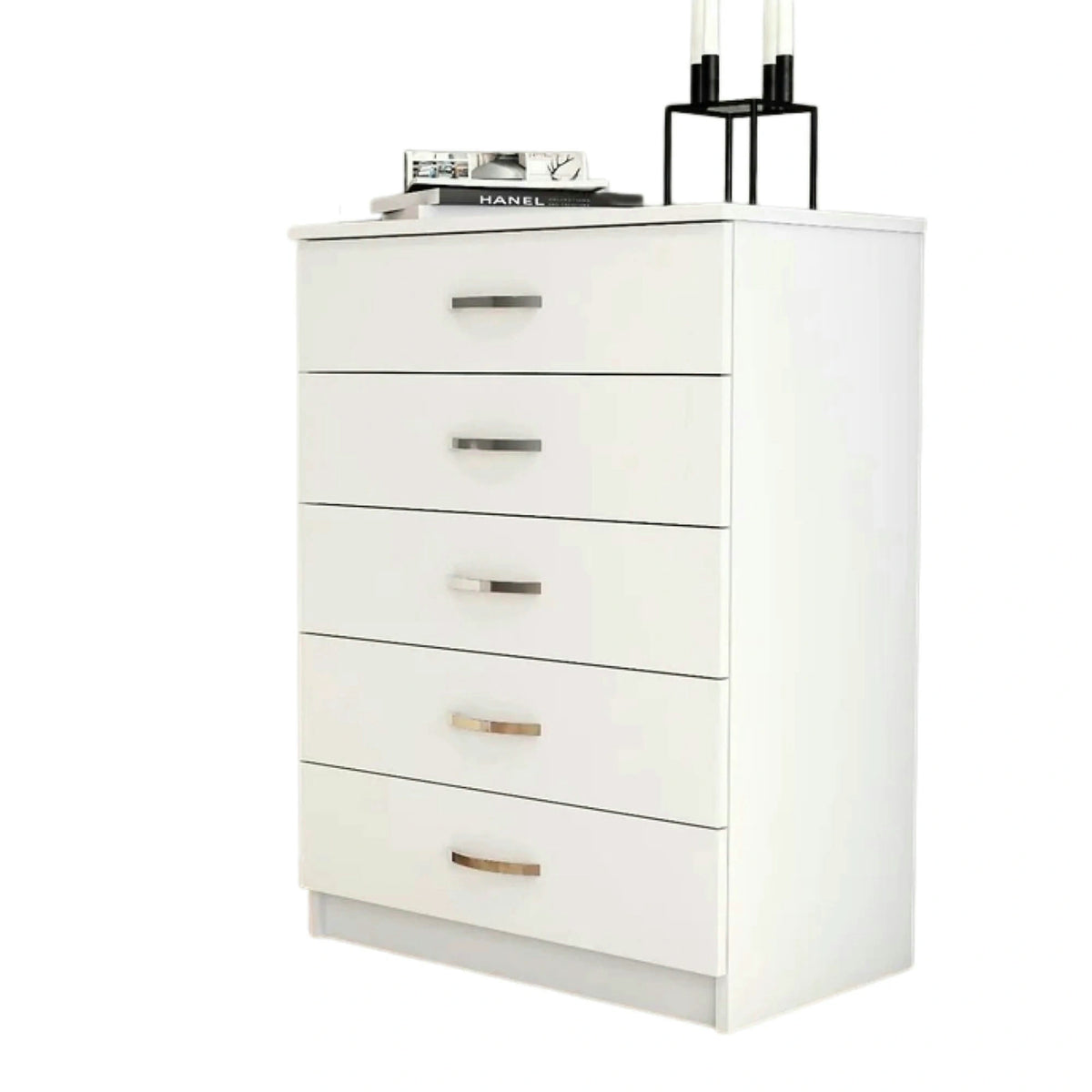 Comoda 616TNM1507, alb, PAL melaminat, 72x45x98 cm