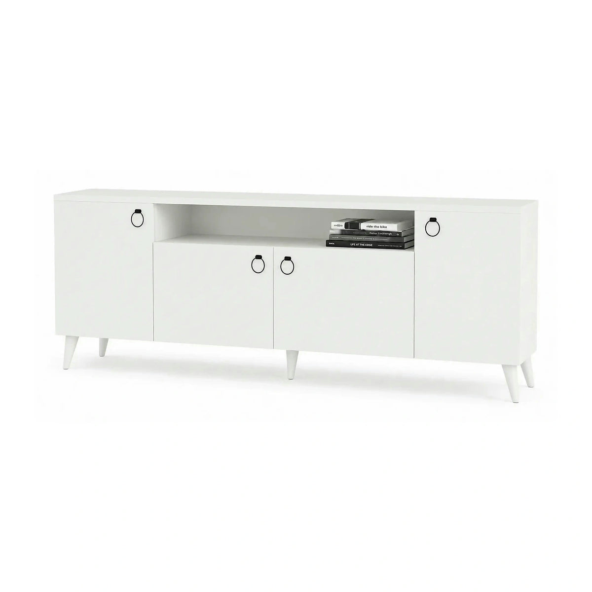 Comoda 616TNM1604, alb, PAL melaminat, 180x45x79 cm