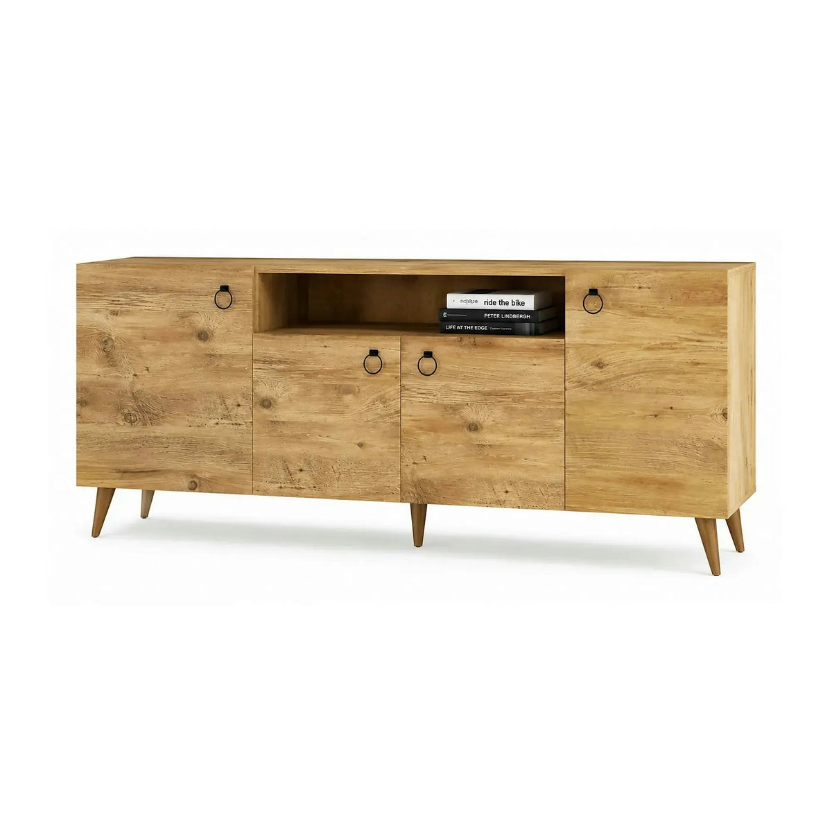 Comoda 616TNM1605, stejar, PAL melaminat, 180x45x79 cm