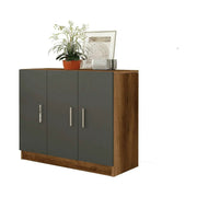 Comoda 956LCS1501, nuc/gri, PAL melaminat, 89x38x74 cm