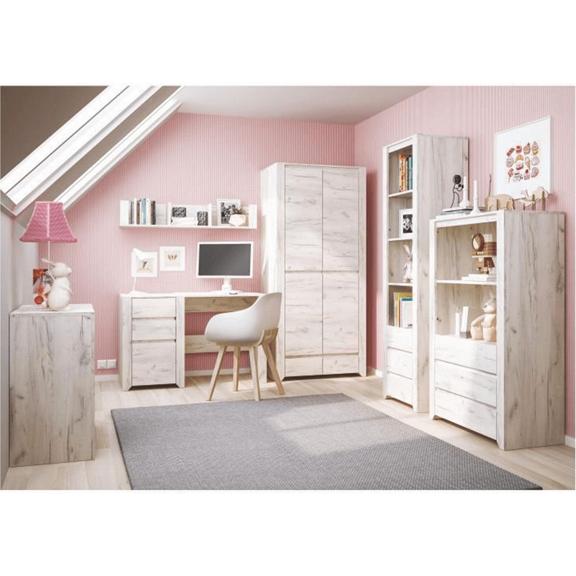 Comoda ANGEL TIP 41, alb, PAL melaminat, 118,7x76,5x40,2 cm