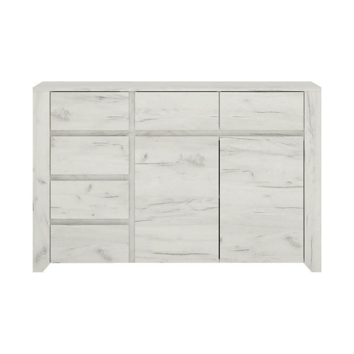Comoda ANGEL TIP 42, alb, PAL melaminat, 119x40x77 cm