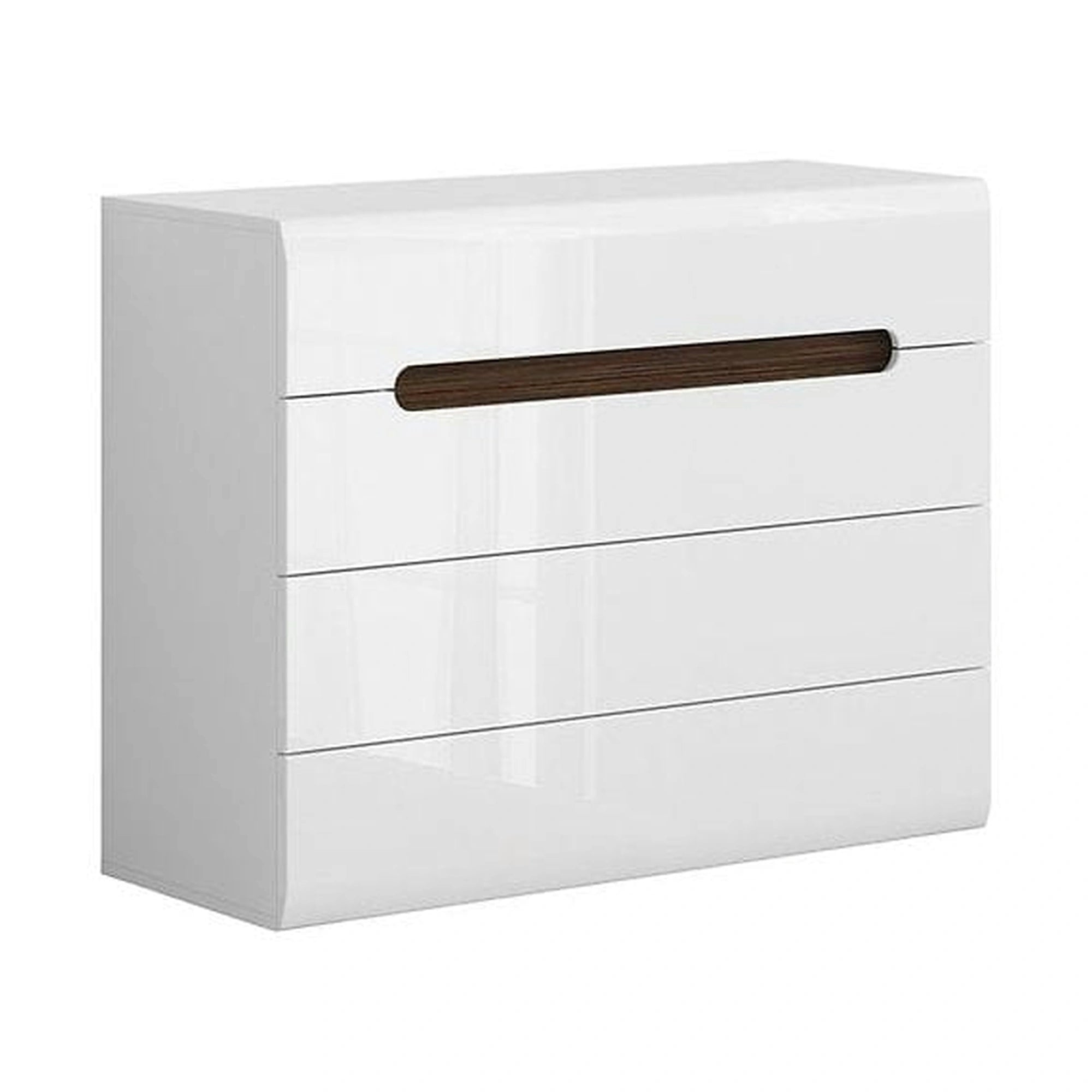 Comoda AZTECA TRIO, alb, PAL, cu sertare, 105x41x84 cm