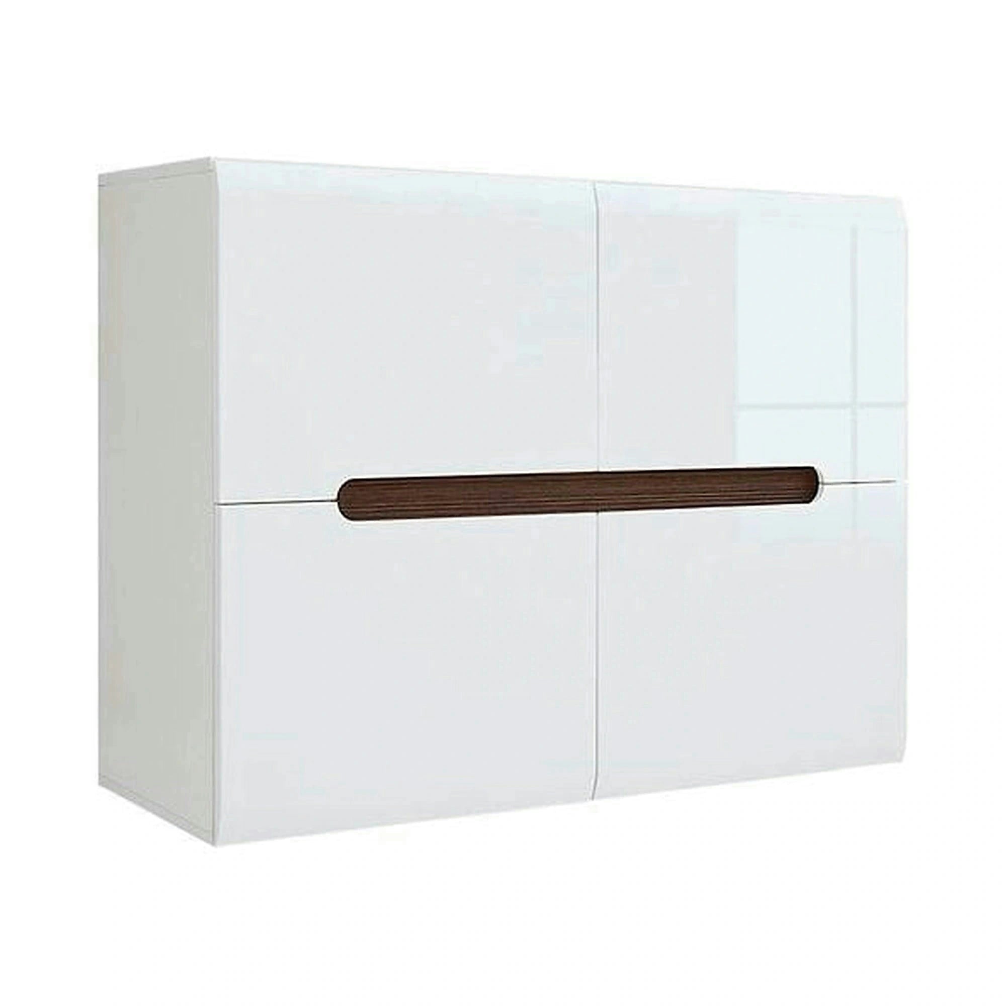 Comoda AZTECA TRIO, alb, PAL, cu usi, 105x41x84 cm