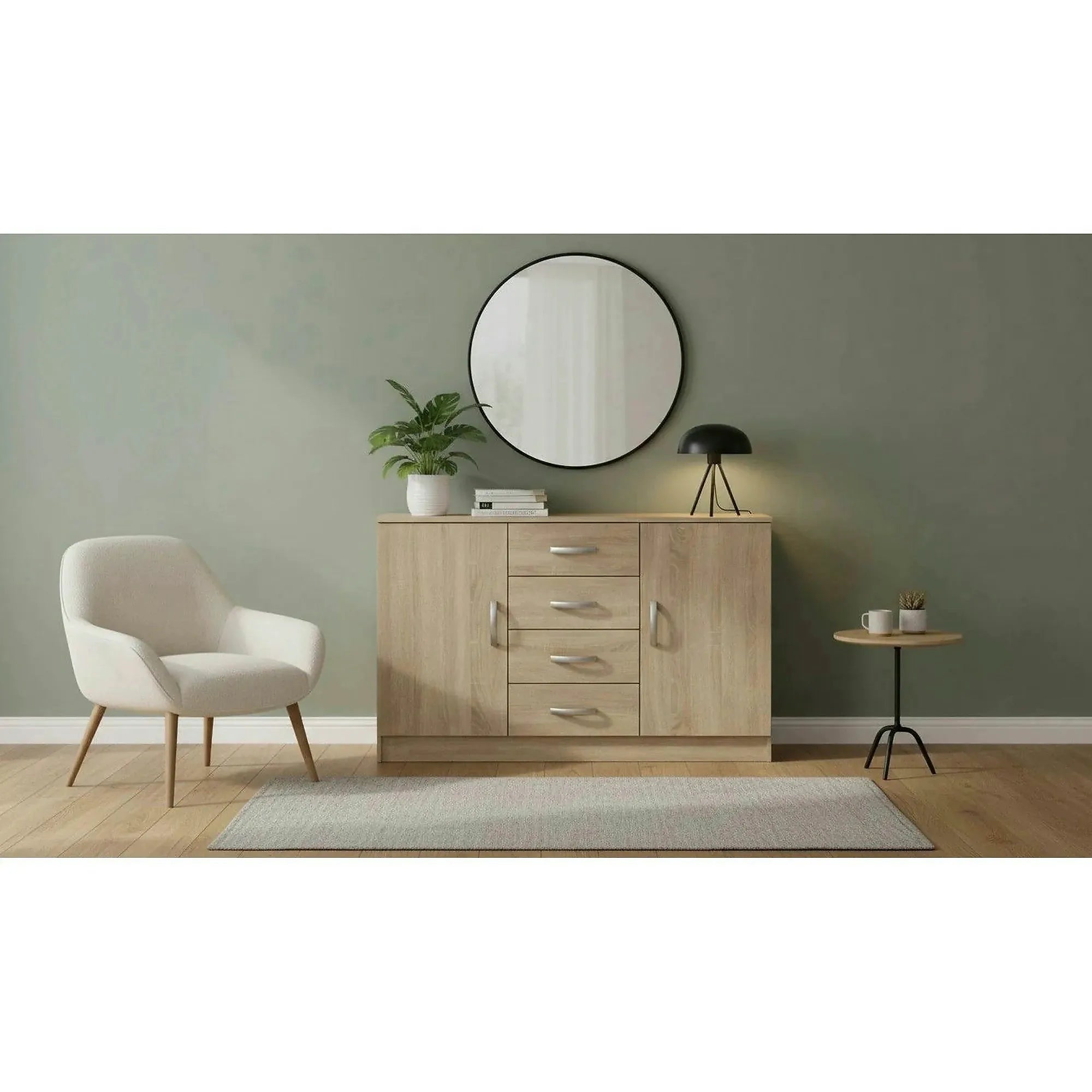 Comoda BETTY 2 BE02-019-01, stejar sonoma, DTD laminat, 150x39x94 cm
