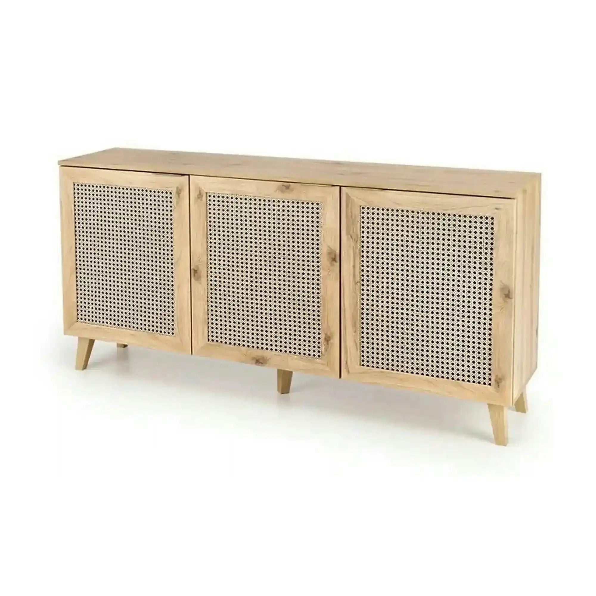 Comoda BORNEO, stejar artisan, PAL laminat, 160x40x85 cm