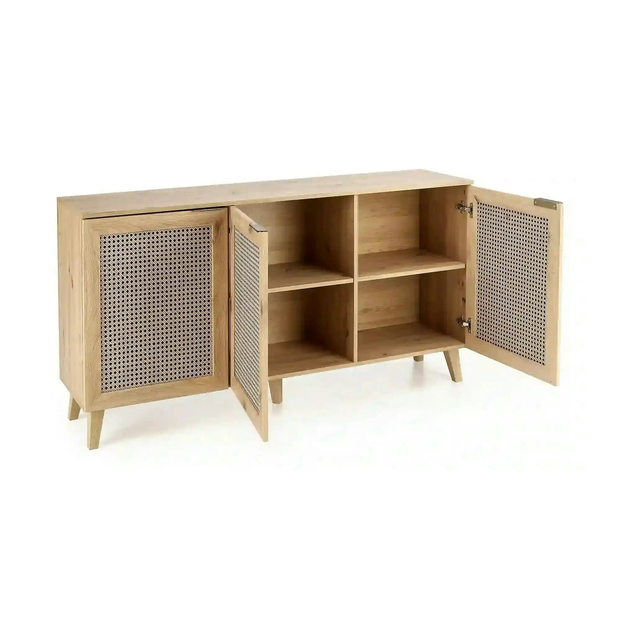 Comoda BORNEO, stejar artisan, PAL laminat, 160x40x85 cm
