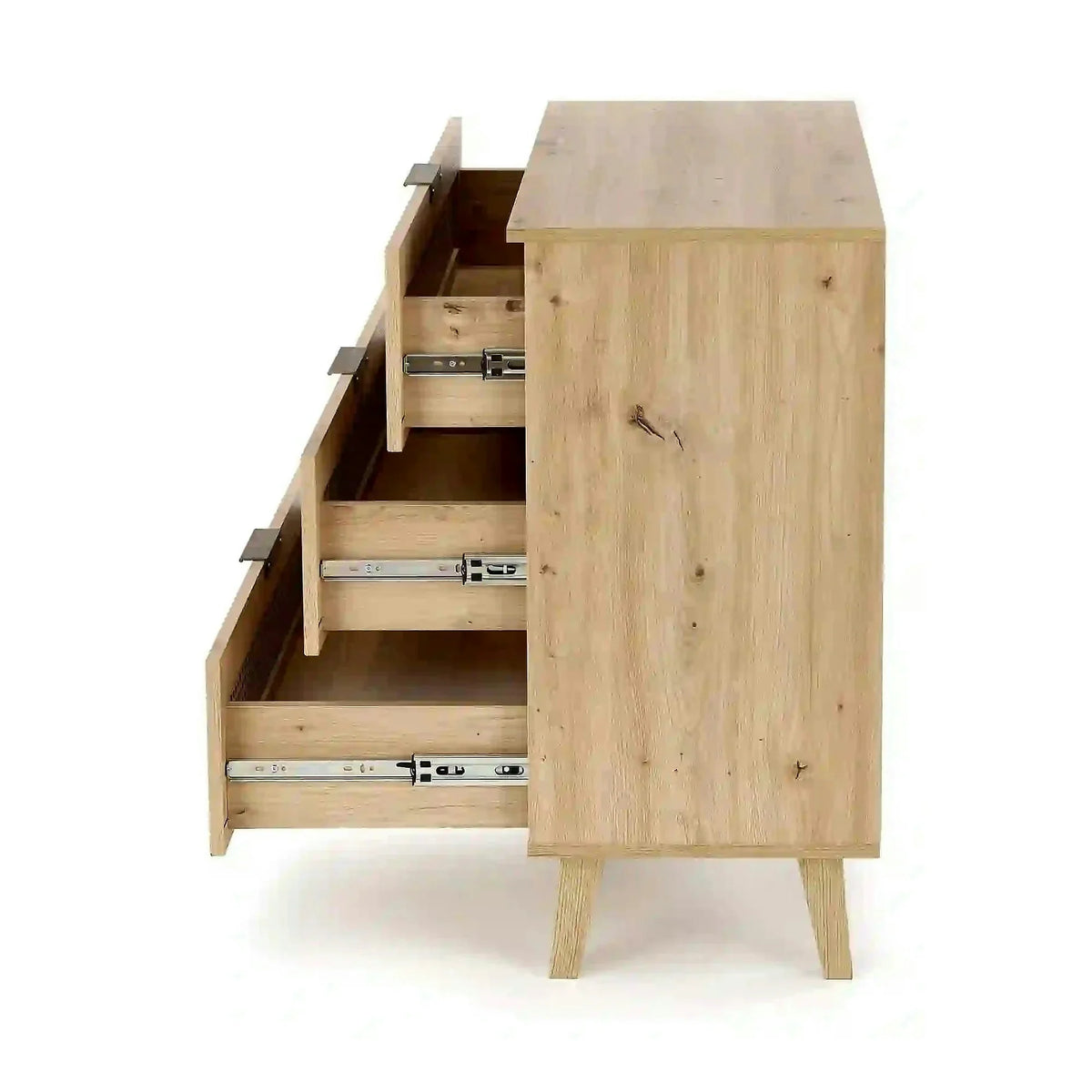 Comoda BORNEO, stejar artisan, PAL laminat, 80x40x85 cm