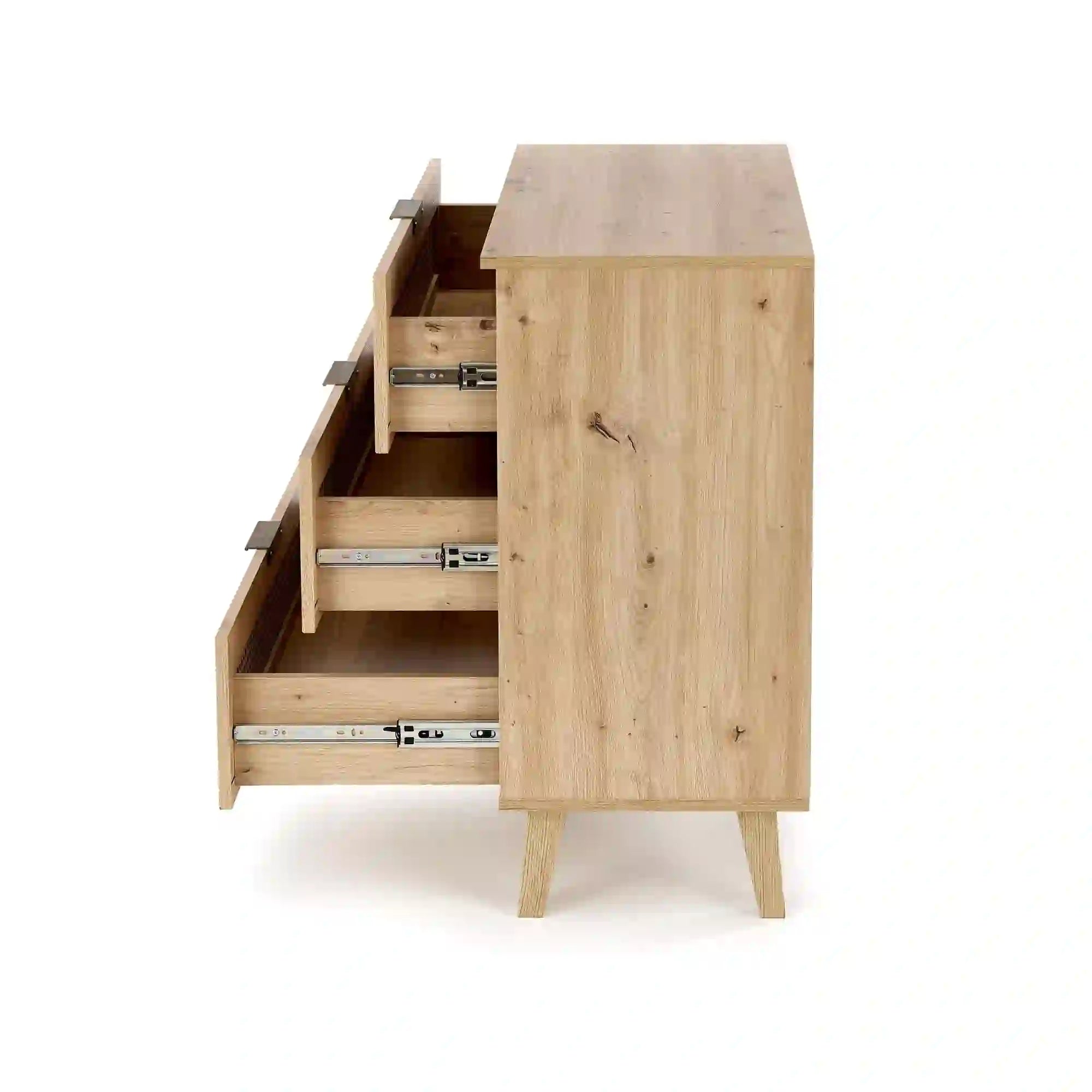 Comoda BORNEO, stejar artisan, PAL laminat, 80x40x85 cm