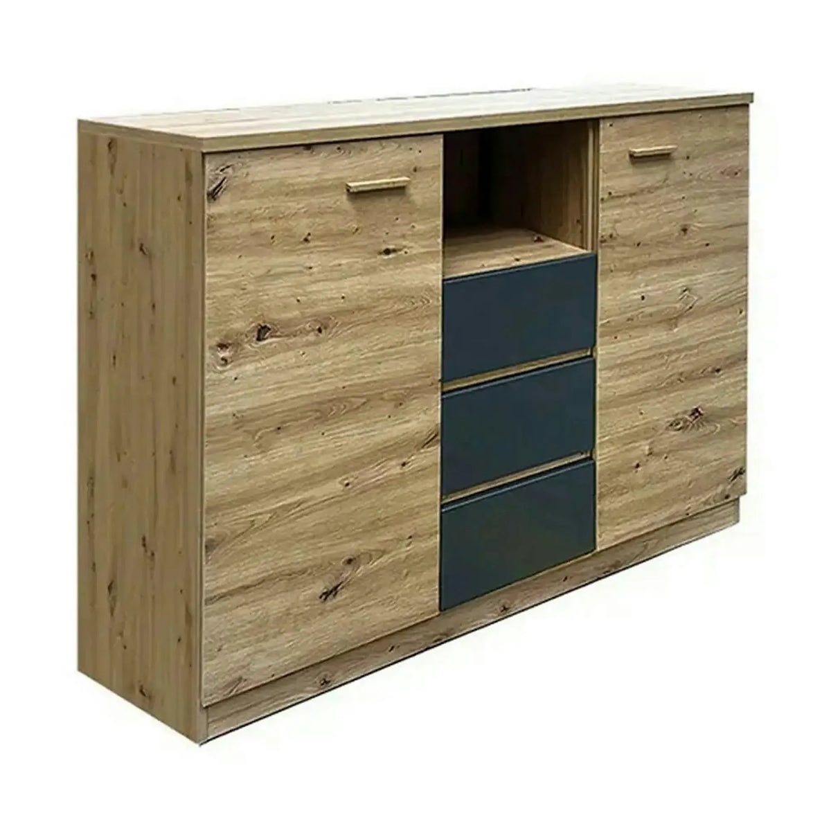 Comoda CANADA CX2, stejar artisan/gri grafit, PAL laminat, 130x42x105 cm