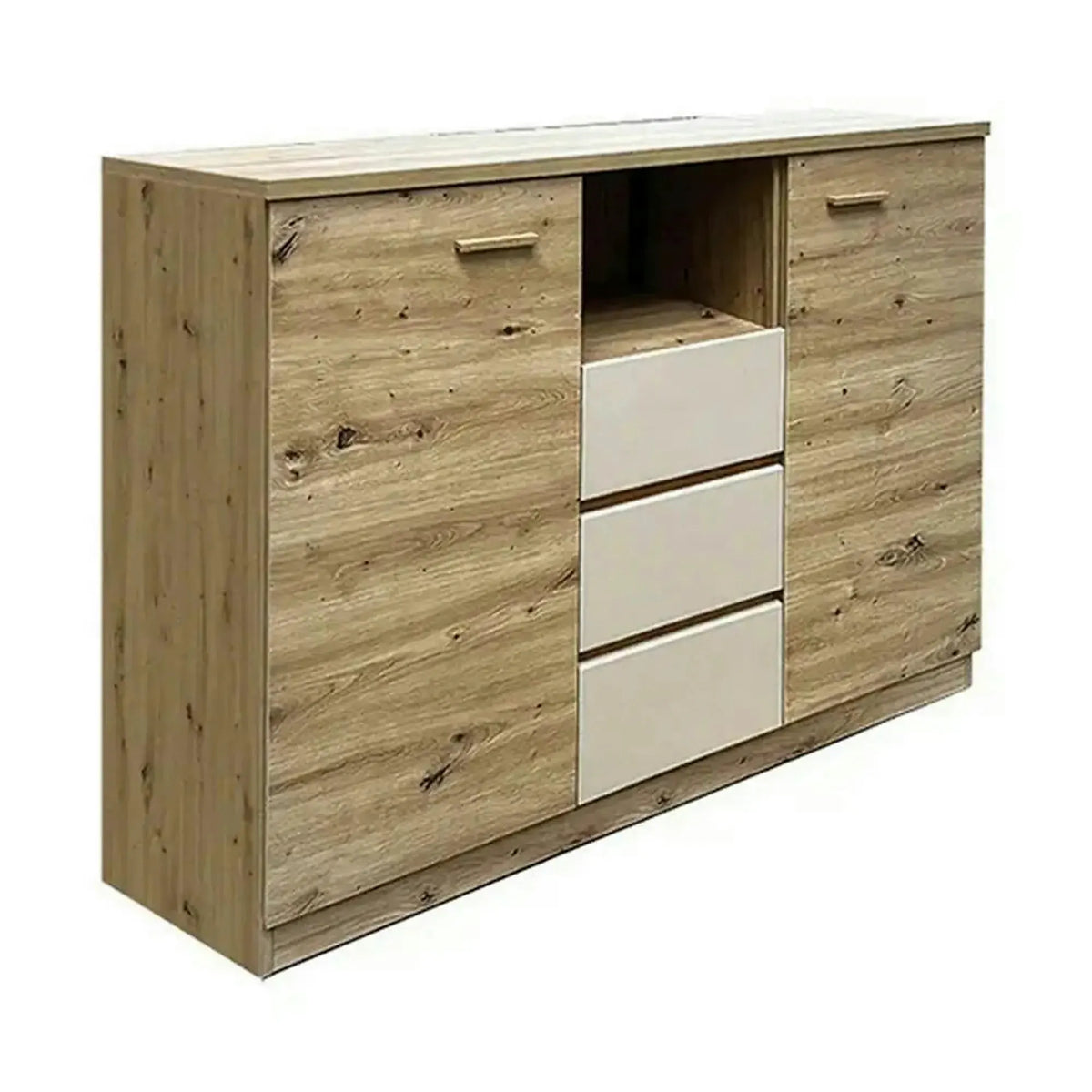 Comoda CANADA CX3, stejar artisan/casmir, PAL laminat, 130x42x105 cm