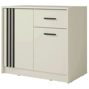 Comoda CANADA CY34, casmir/negru, PAL laminat, 102x42x94 cm