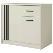 Comoda CANADA CY34, casmir/negru, PAL laminat, 102x42x94 cm