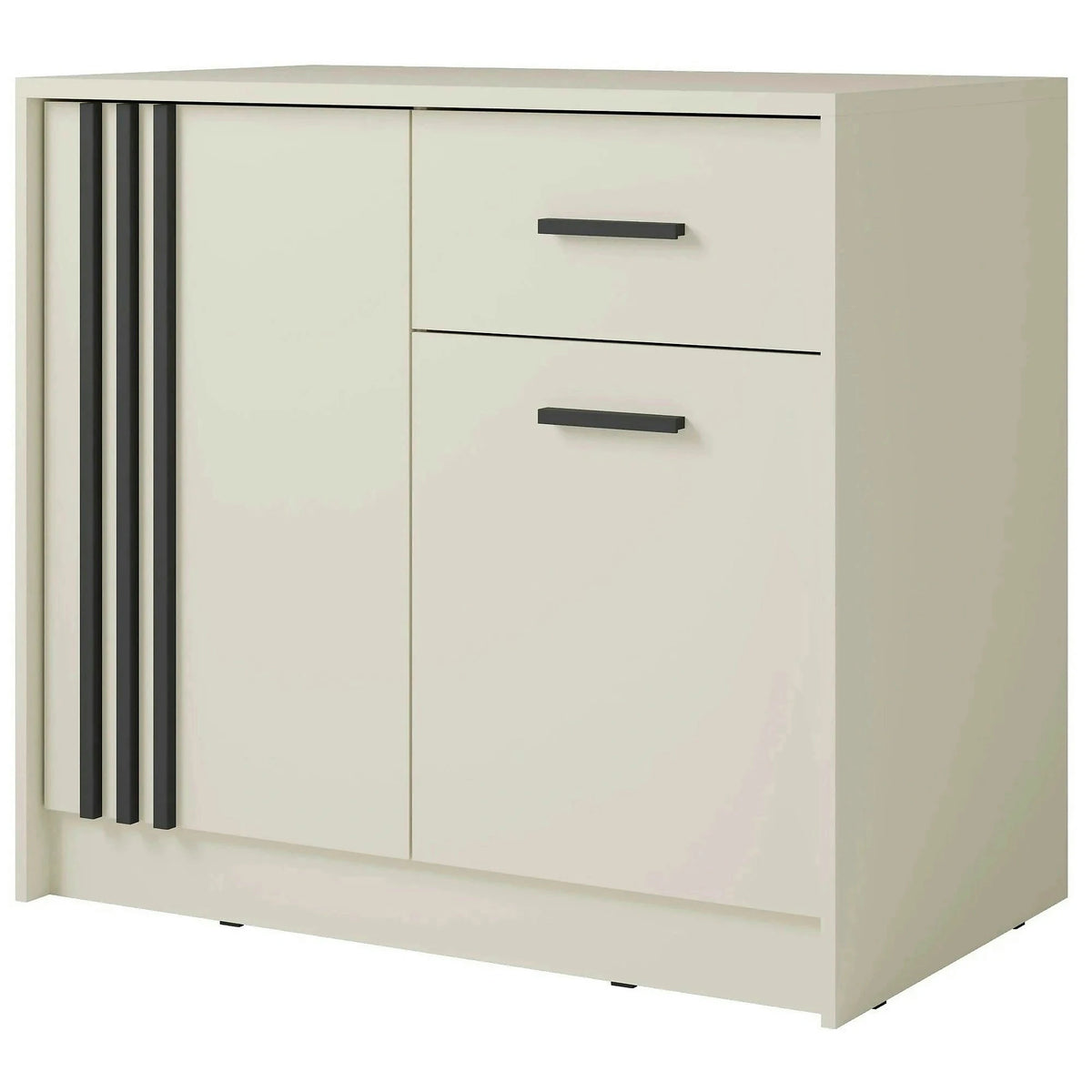 Comoda CANADA CY34, casmir/negru, PAL laminat, 102x42x94 cm