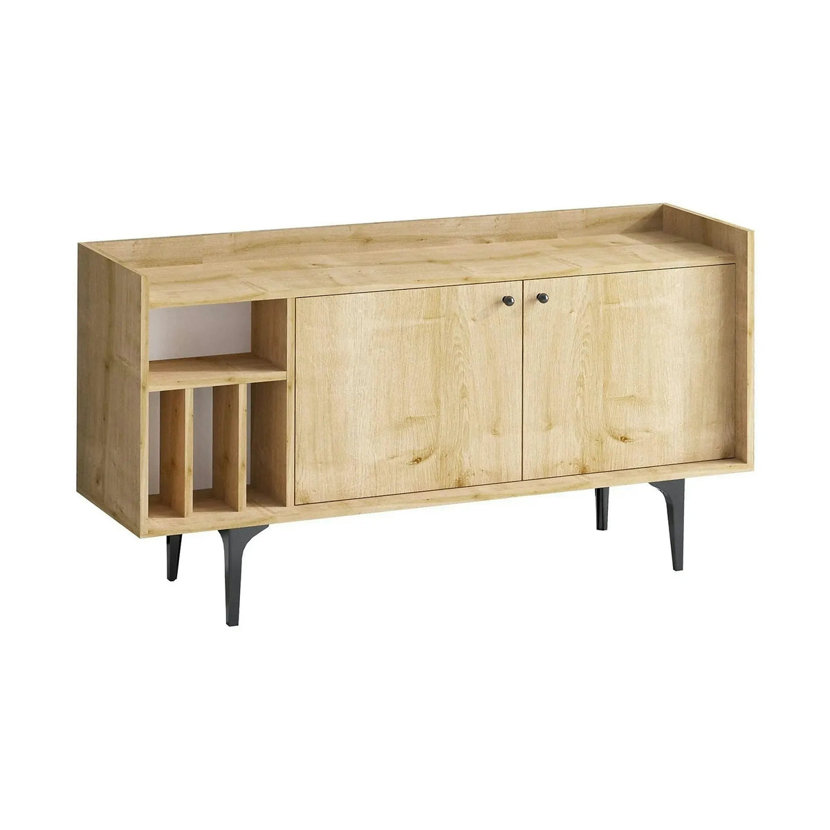 Comoda CANOPUS, stejar safir, PAL melaminat, 150x40x80 cm