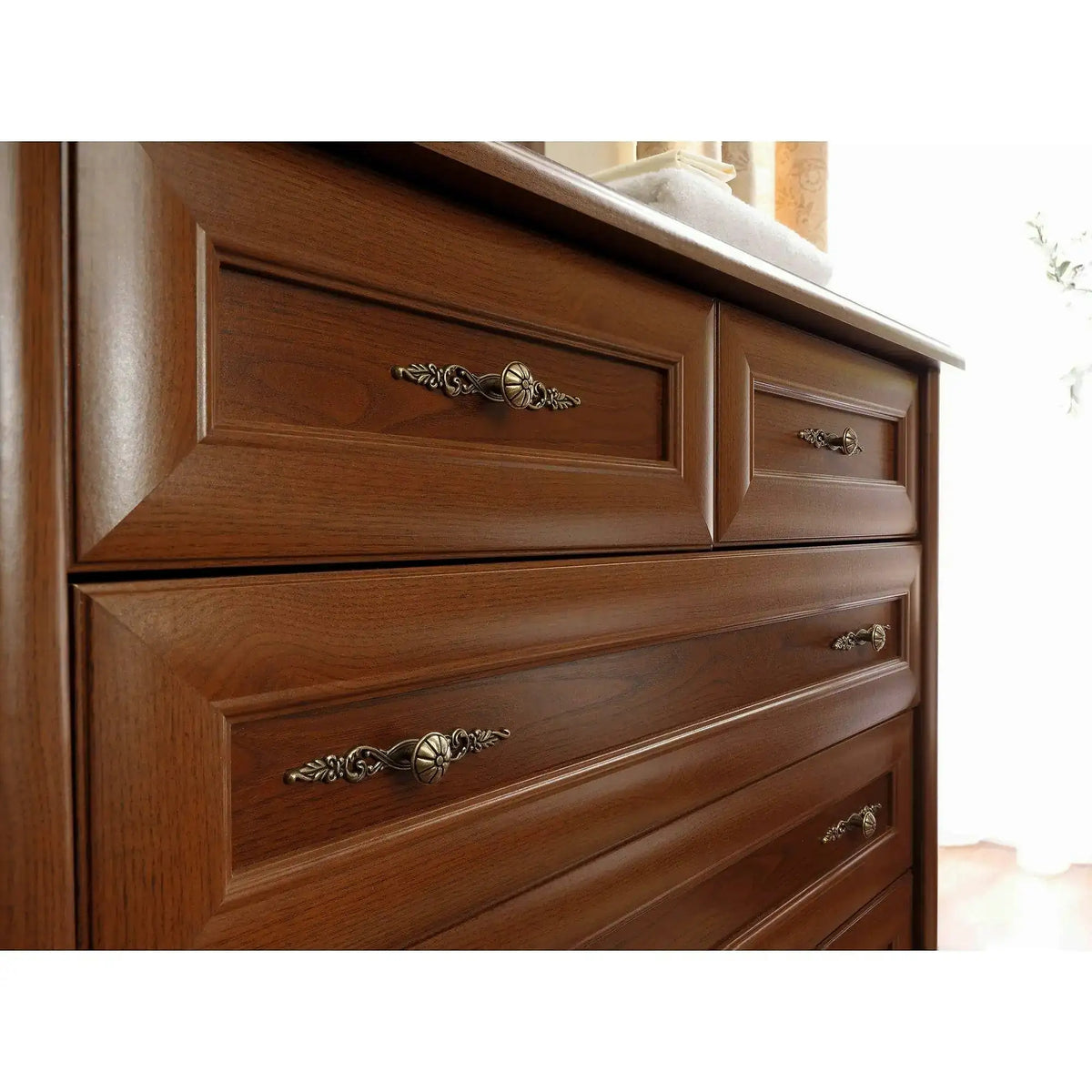 Comoda clasica KENT EKOM3D1S, castan, PAL, 154x45x91 cm