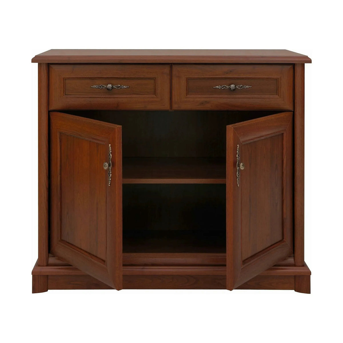 Comoda clasica living KENT EKOM2D2S, castan, PAL, 101x45x91 cm