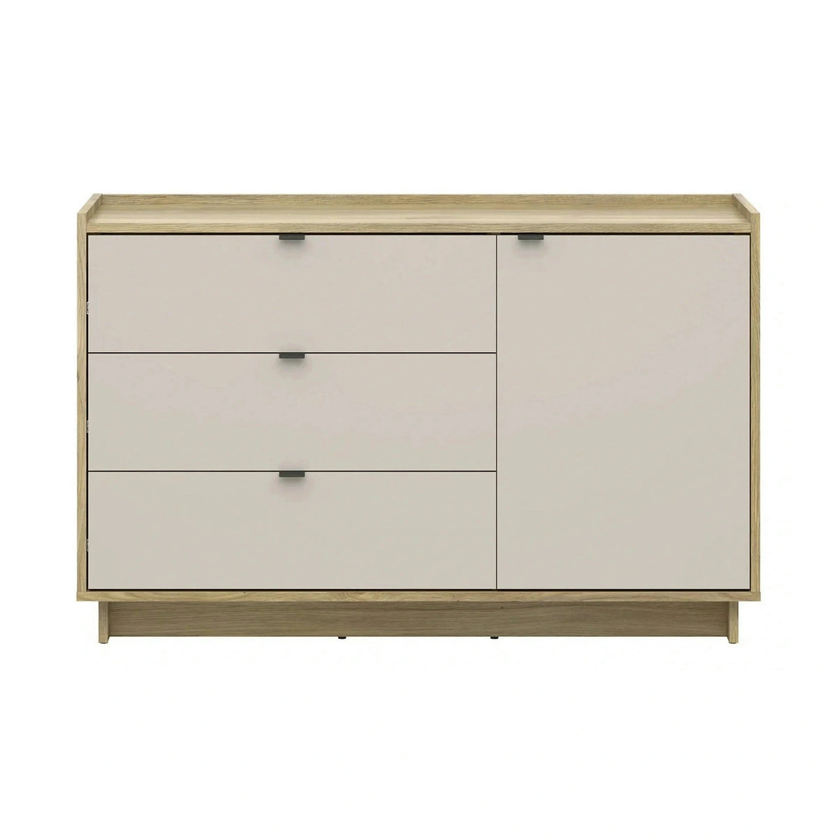 Comoda DALVA, stejar/casmir, PAL, 134x42x86 cm