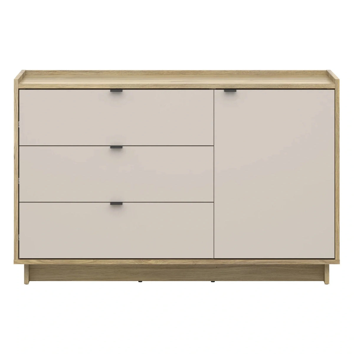 Comoda DALVA, stejar/casmir, PAL, 134x42x86 cm