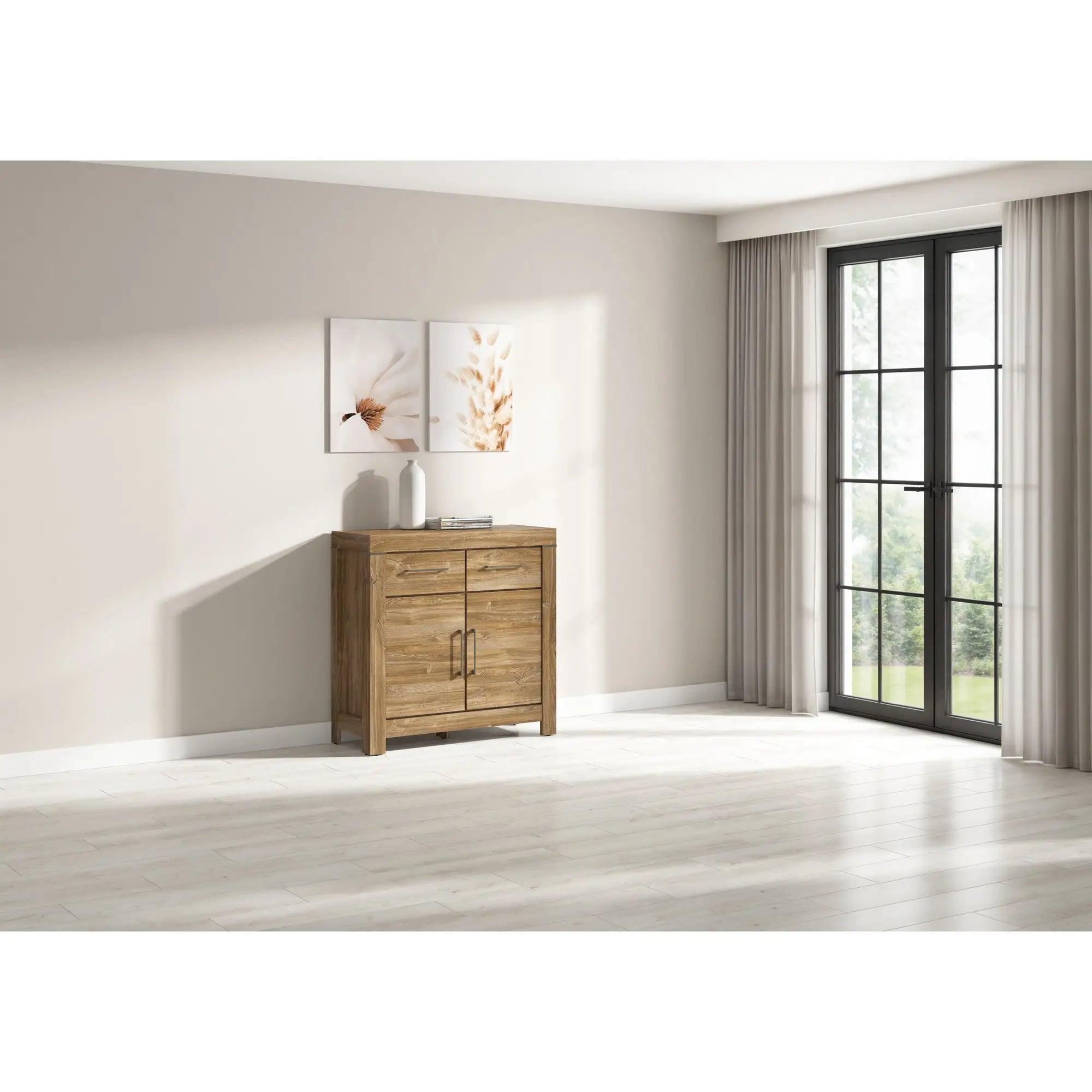 Comoda GENT, stejar stirling, PAL, 101x40x101 cm