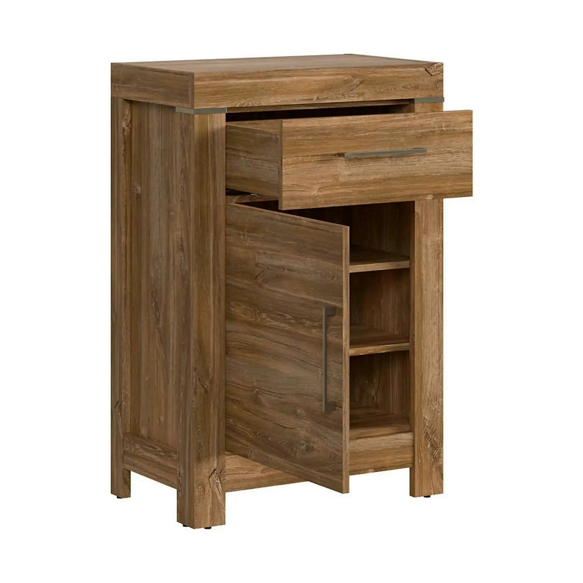 Comoda GENT, stejar stirling, PAL laminat, 66x40x101 cm