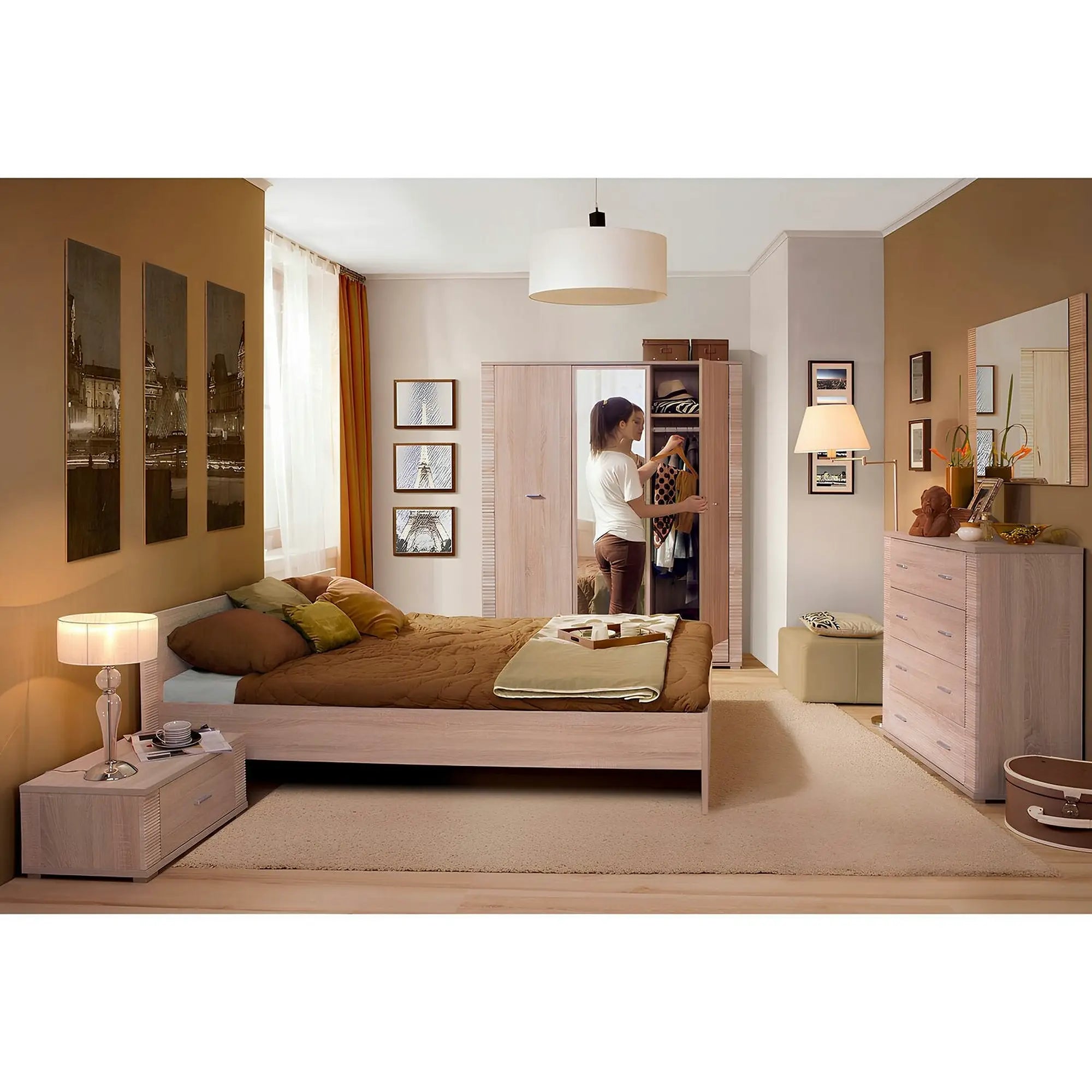 Comoda GRAND tip 11, stejar sonoma, PAL, 93x34x94 cm