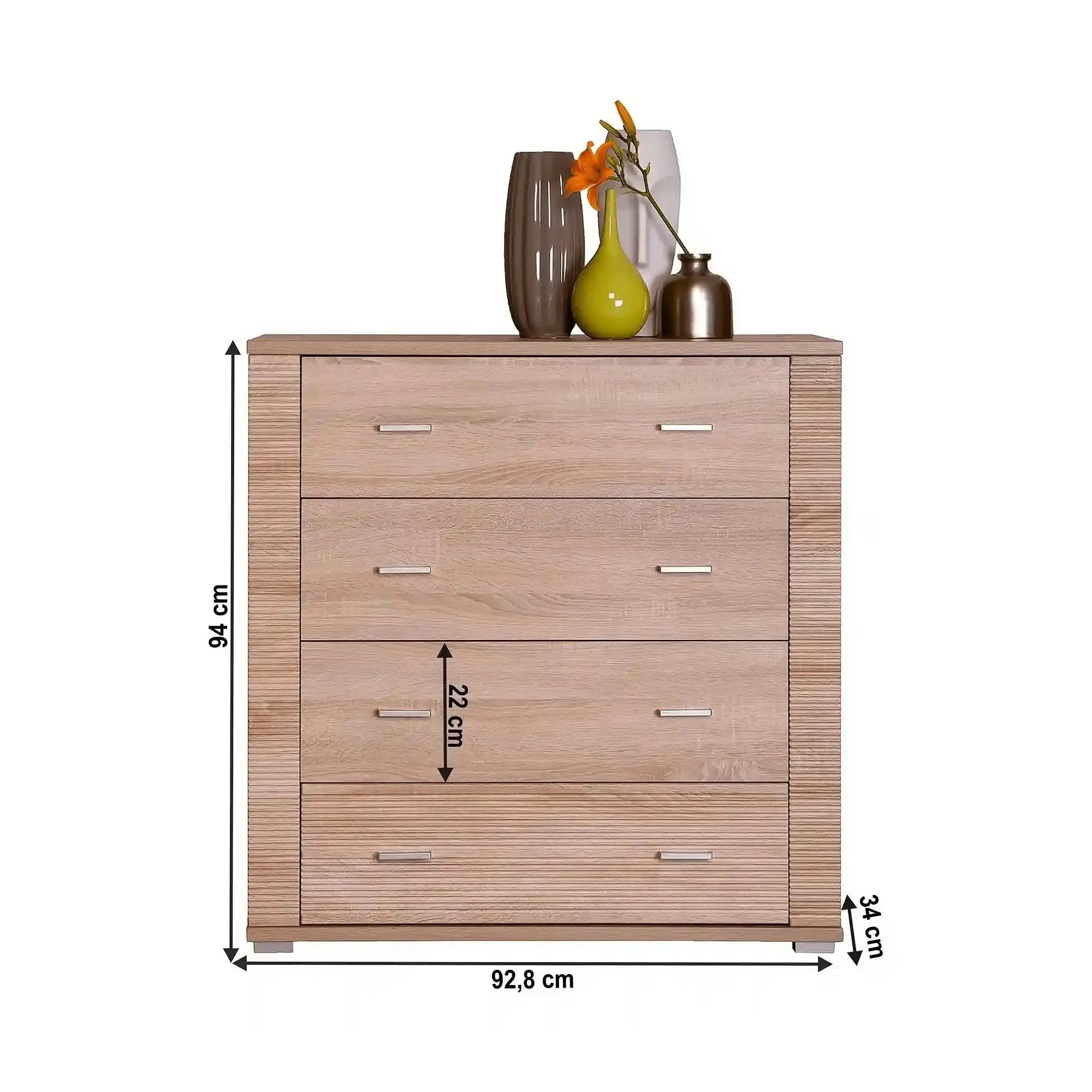 Comoda GRAND tip 11, stejar sonoma, PAL, 93x34x94 cm