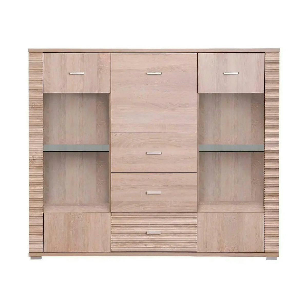 Comoda GRAND tip 8, stejar sonoma, PAL, 140x39x118 cm