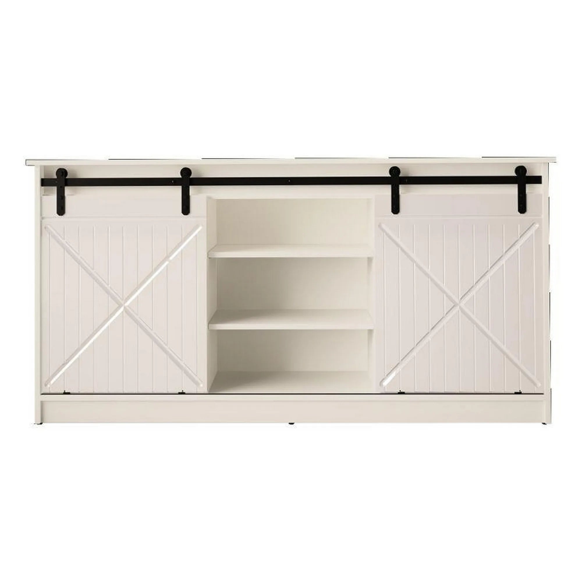 Comoda GRANERO, alb, 160x35x80 cm