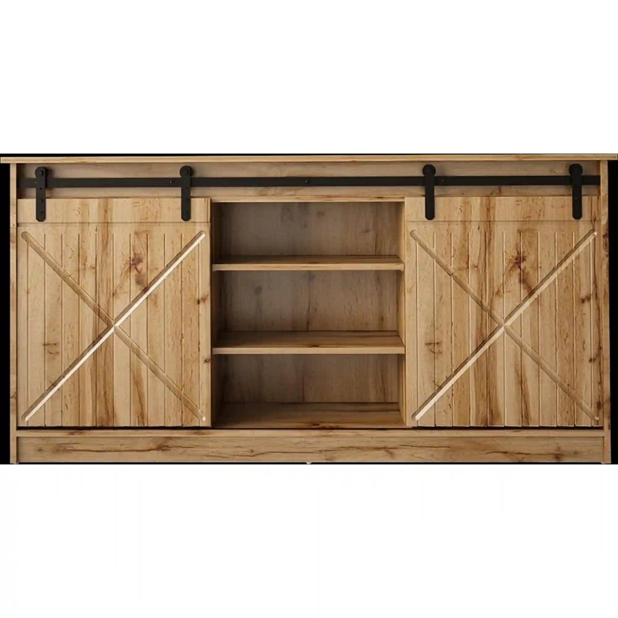 Comoda GRANERO, stejar wotan, 160x35x80 cm