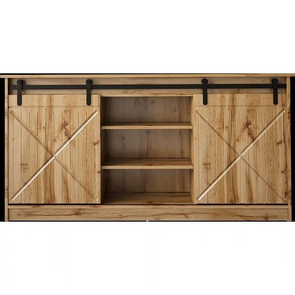 Comoda GRANERO, stejar wotan, 160x35x80 cm