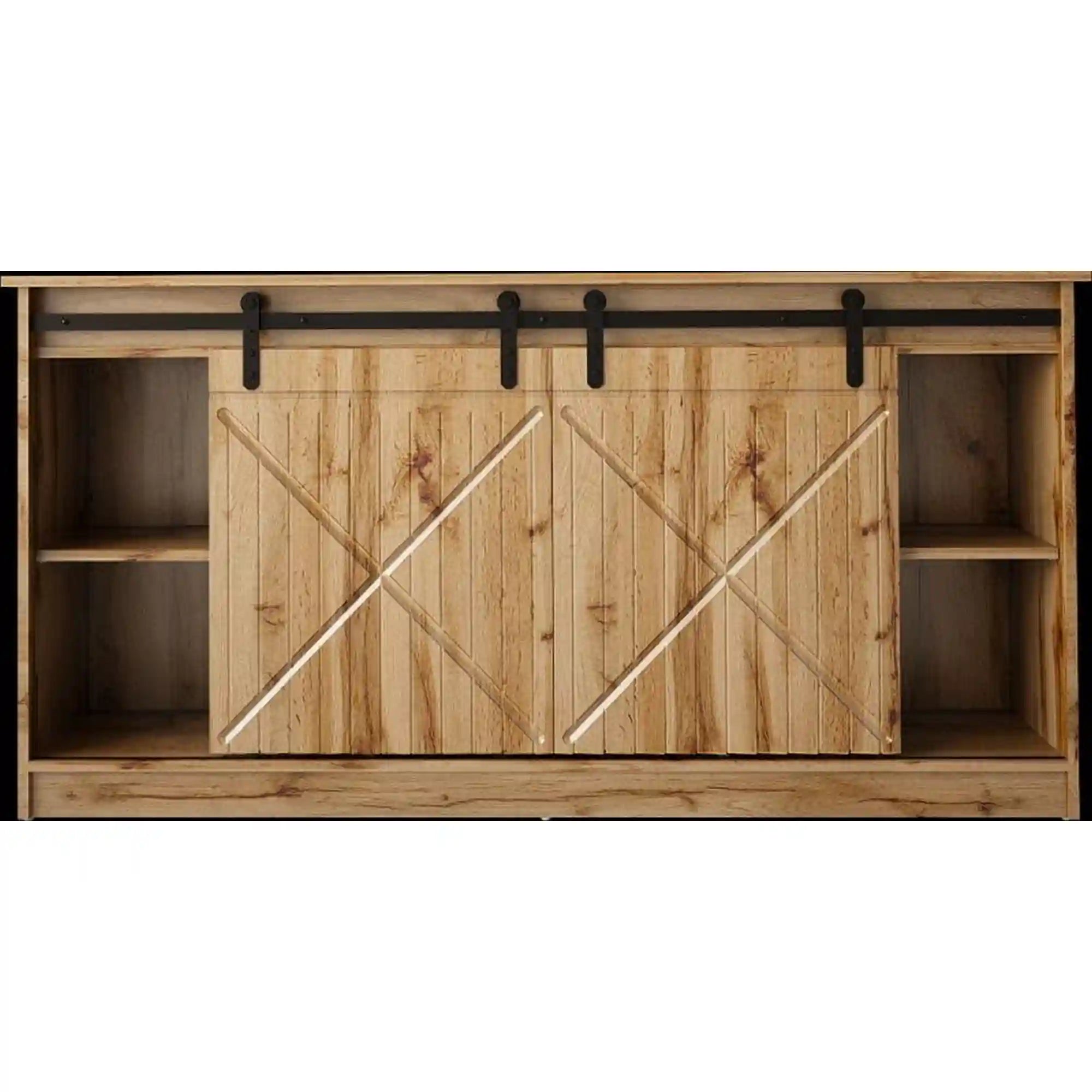 Comoda GRANERO, stejar wotan, 160x35x80 cm