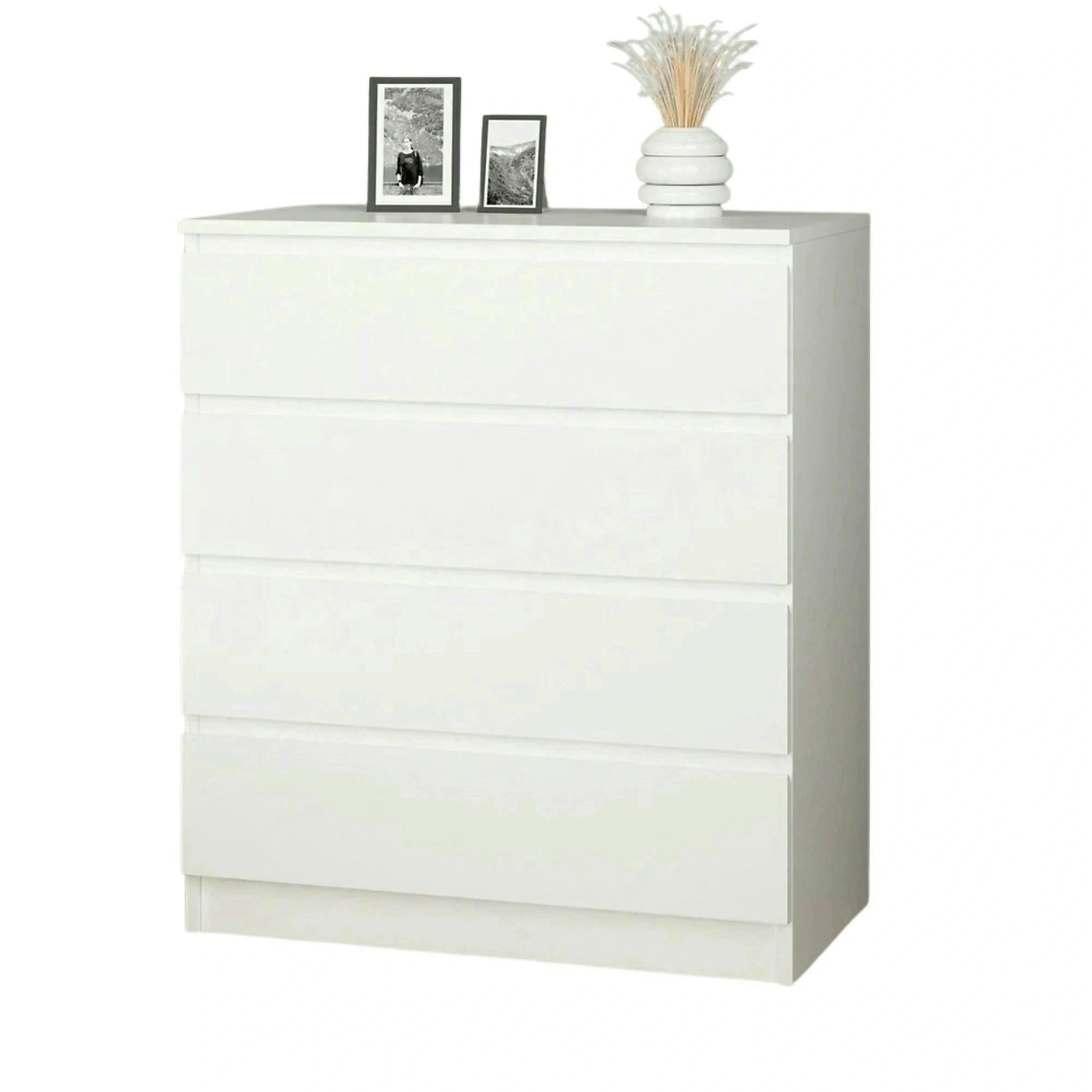 Comoda Gunes, alb, PAL melaminat, 80x46x92 cm