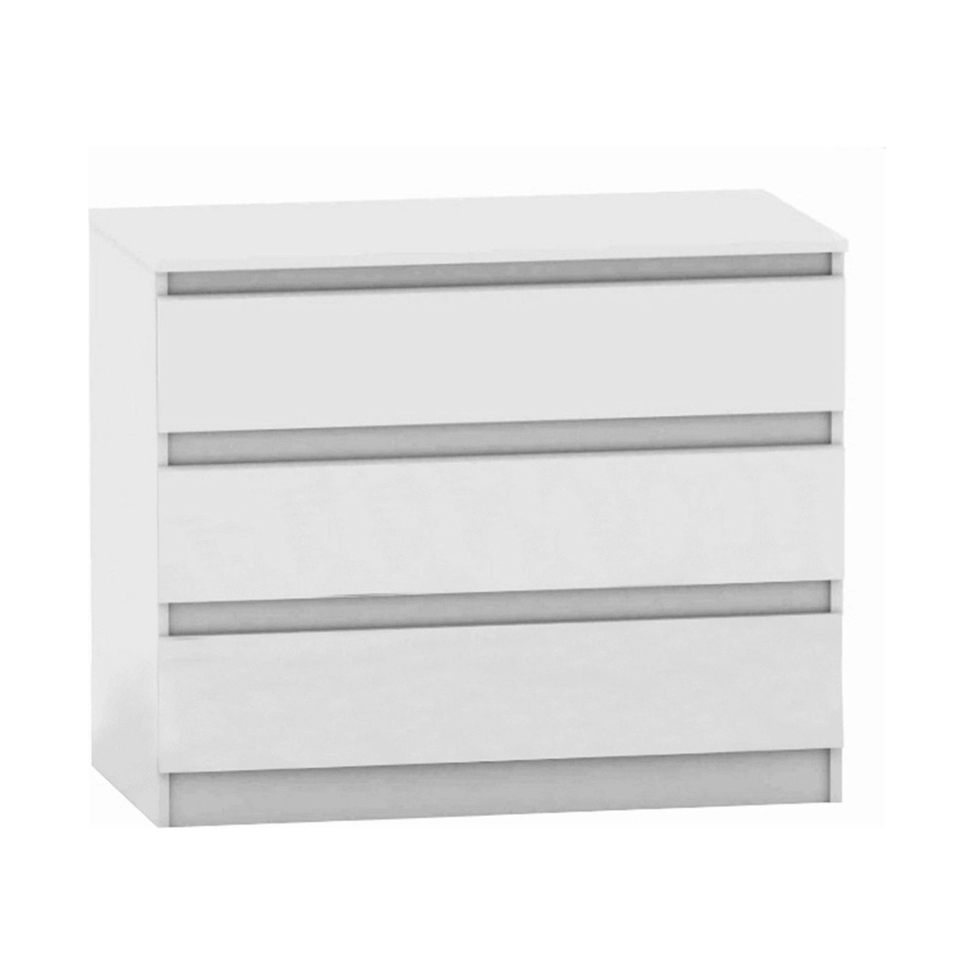 Comoda HANY NEW 003, alb, PAL laminat, 90x49x74 cm