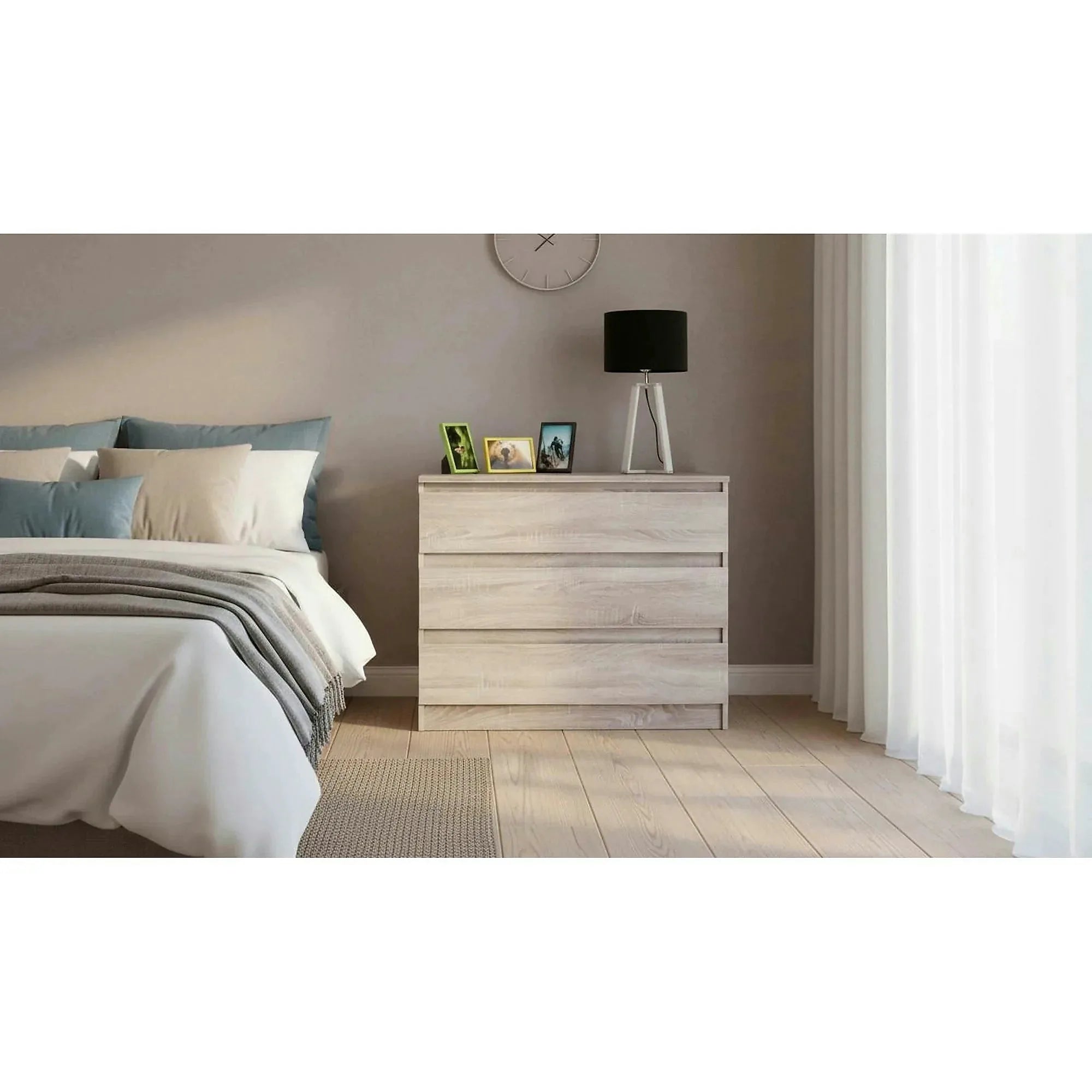 Comoda HANY NEW 003, stejar sonoma, PAL laminat, 90x49x74 cm
